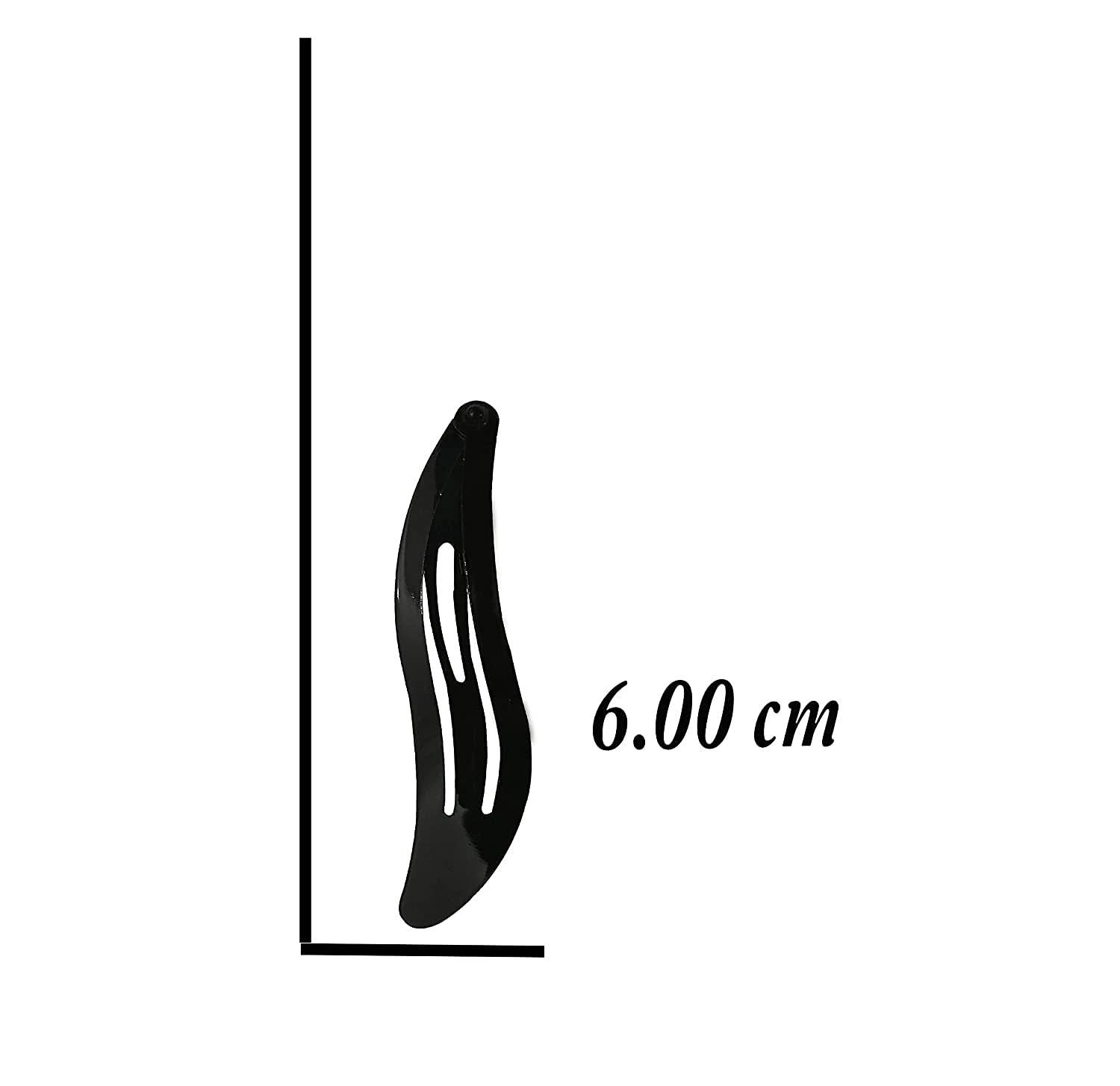 CHRONEX Black Tic Tac Hair Clips for Women & Girls - 24 Pack | Wave Shape Hair Pins & Accessories for School, Parties & Everyday Use