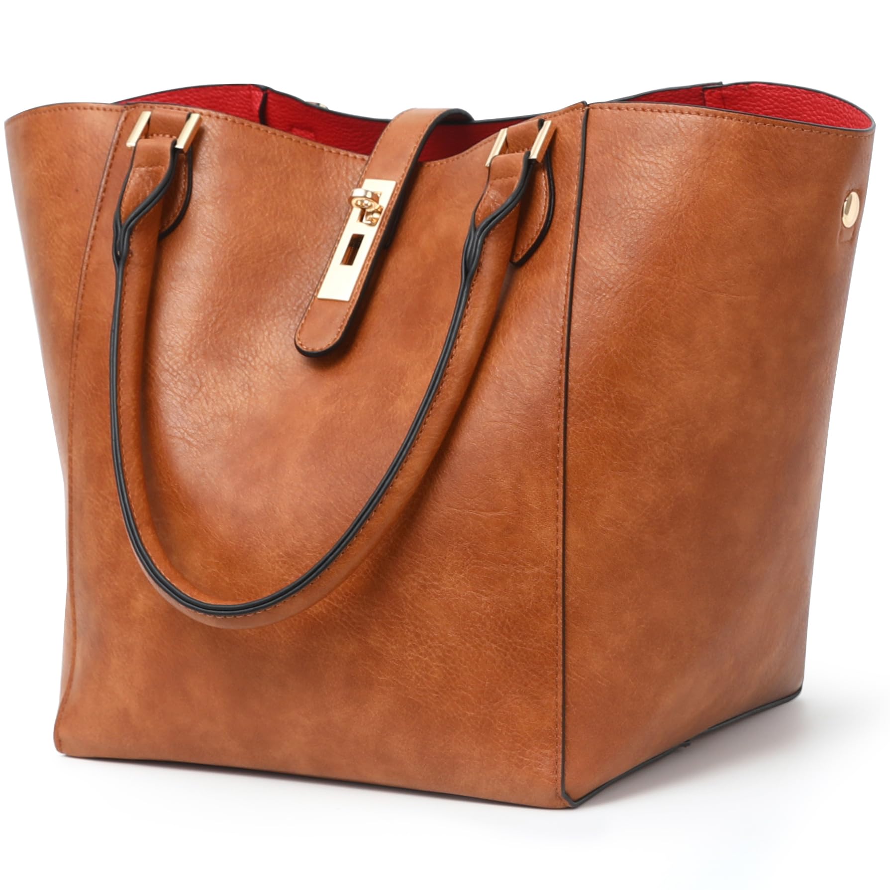 SQLP Large Work Tote Bag for Women - Stylish Designer Purse & Spacious Shoulder Handbag for Office, Travel & Daily Use | Durable Bucket Bag with Multiple Pockets | Perfect for Professionals, Commuters & Business Trips