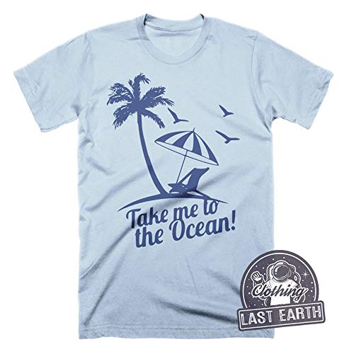 Take Me To The Ocean T-Shirt - Funny Beach Shirts for Men, Women & Kids - Surfer & California Style Beach Gifts - Perfect for Surfing, Vacations & Summer Outfits