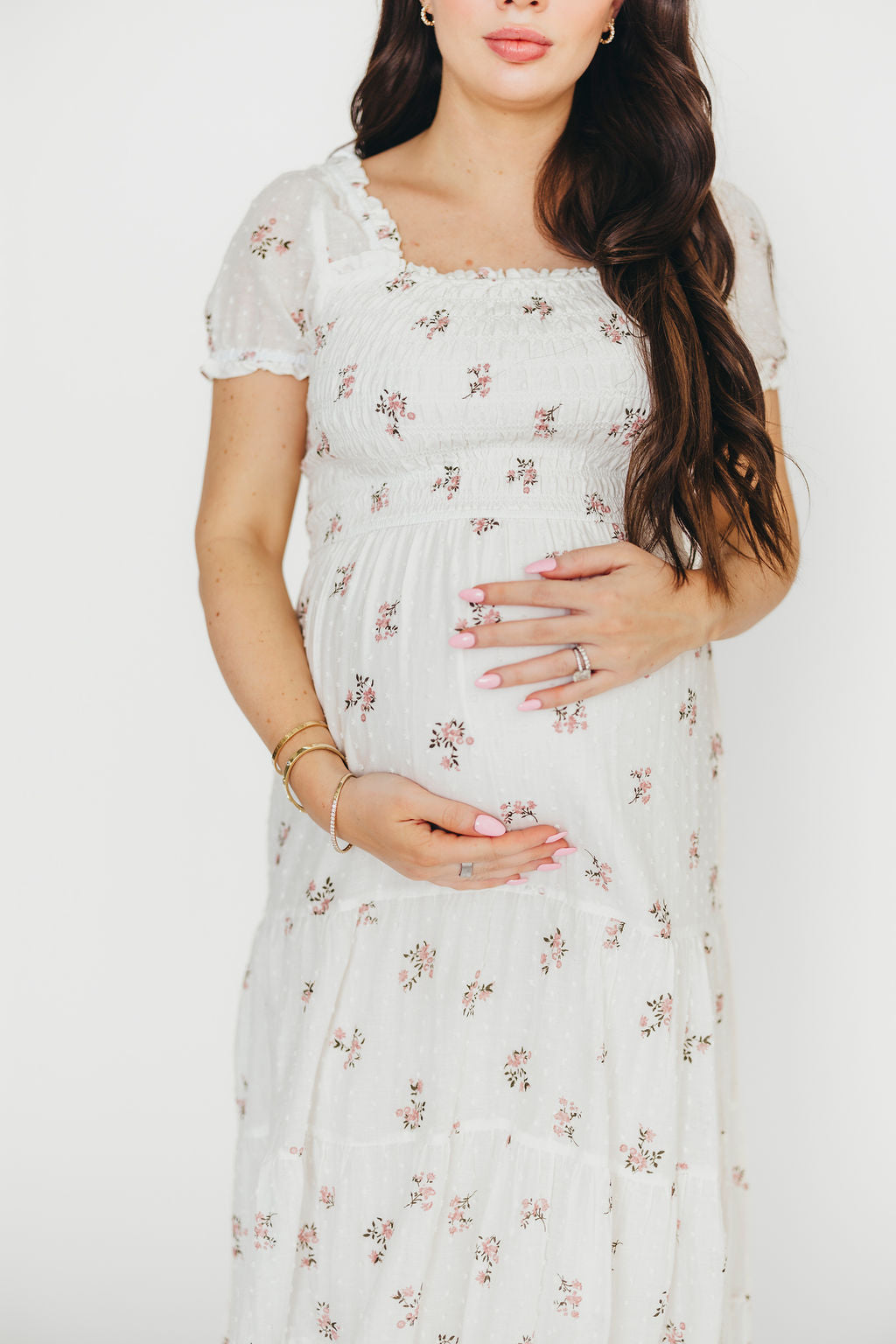 Harper Worth Maxi Dress - Floral Maternity Dress for Women, Bump Friendly, Comfortable & Stylish for Pregnancy, Parties, and Special Occasions
