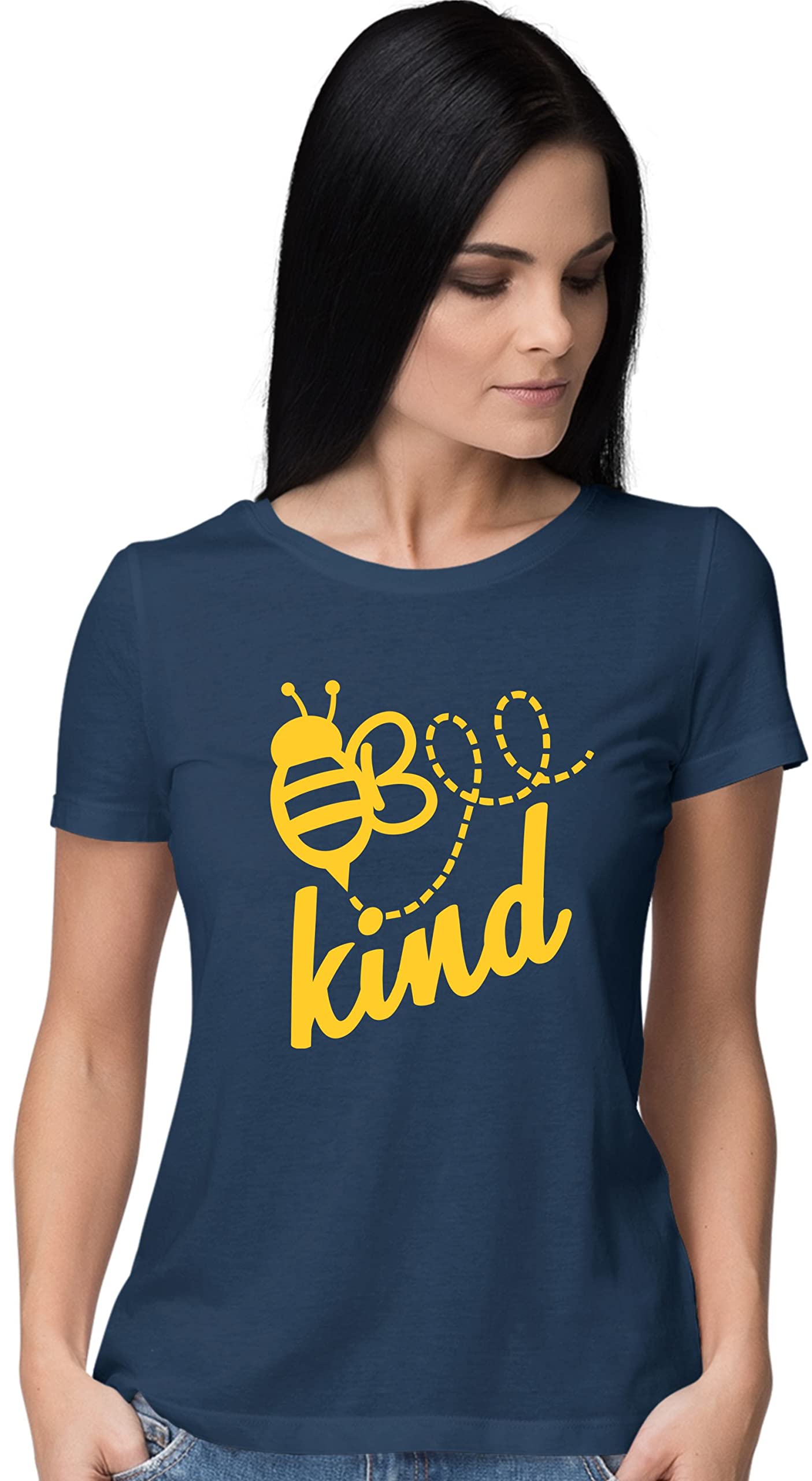 Go All Out Women's Bee Kind T-Shirt - Cute Animal Lover Tee for Casual Wear, Outdoor Activities & Gifts