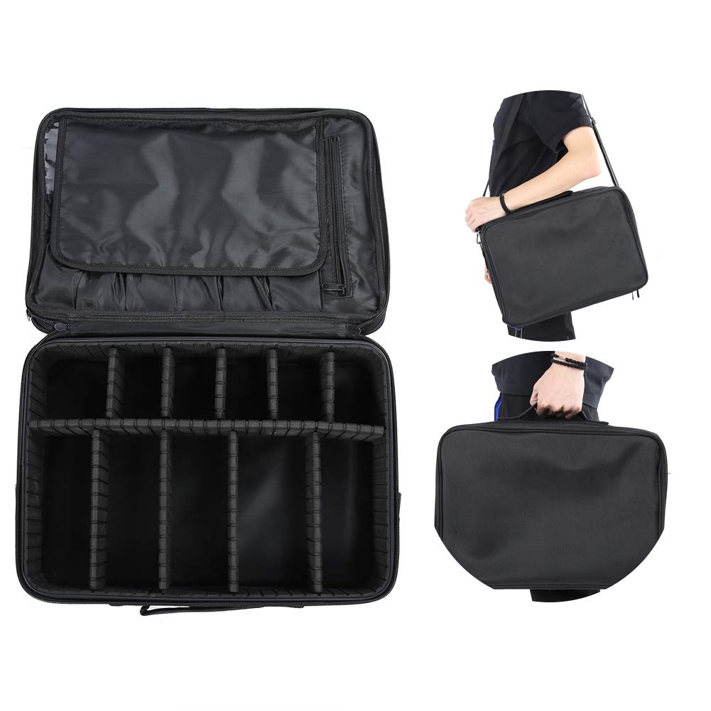 Professional Hairdressing Tool Bag with Shoulder Strap - Waterproof Makeup Cosmetic Organizer for Barber, Stylist & Travel - Portable Train Case for Scissors, Brushes & Beauty Tools (Ideal for Salon, Home & On-the-Go)