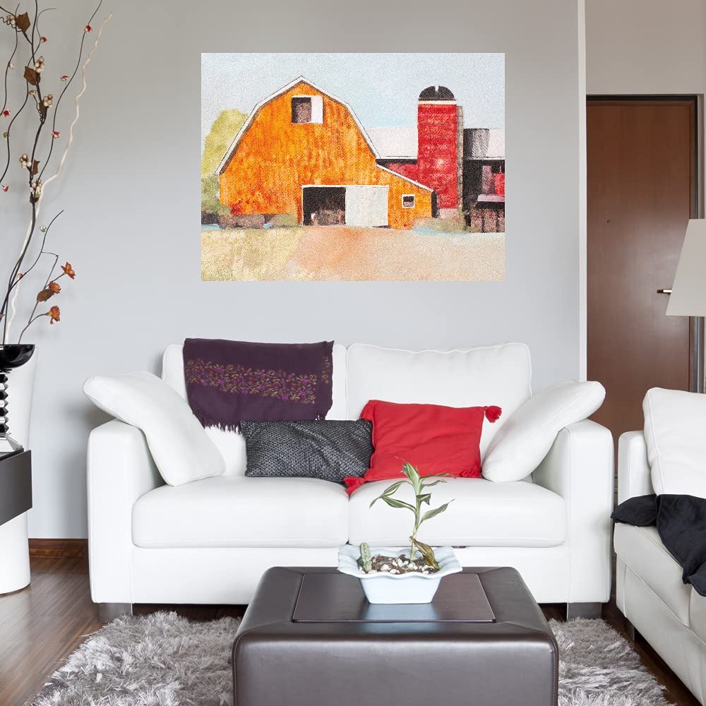 Anthony Grant Fine Art Canvas - Barn No.3 Wall Decor Painting for Living Room, Bedroom, Office | 43x32 Inch Ready-to-Hang Canvas Art | Perfect for Farmhouse, Rustic & Modern Home Decor