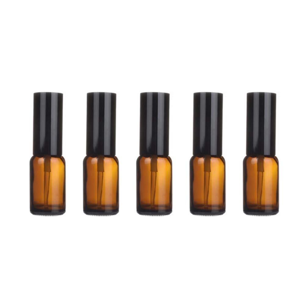 TOPBATHY 5-Pack Mini Spray Bottles - Portable Soap Dispenser, Essential Oil Mist Sprayer, Lotion Container & Makeup Spray Bottle - Refillable Empty Bottles for Travel, Home & Beauty Essentials