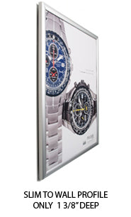 8.5x14 Poster Frame - SwingFrame Wide Face Display for Art, Photos & Posters - Perfect for Home, Office & Gallery Decor