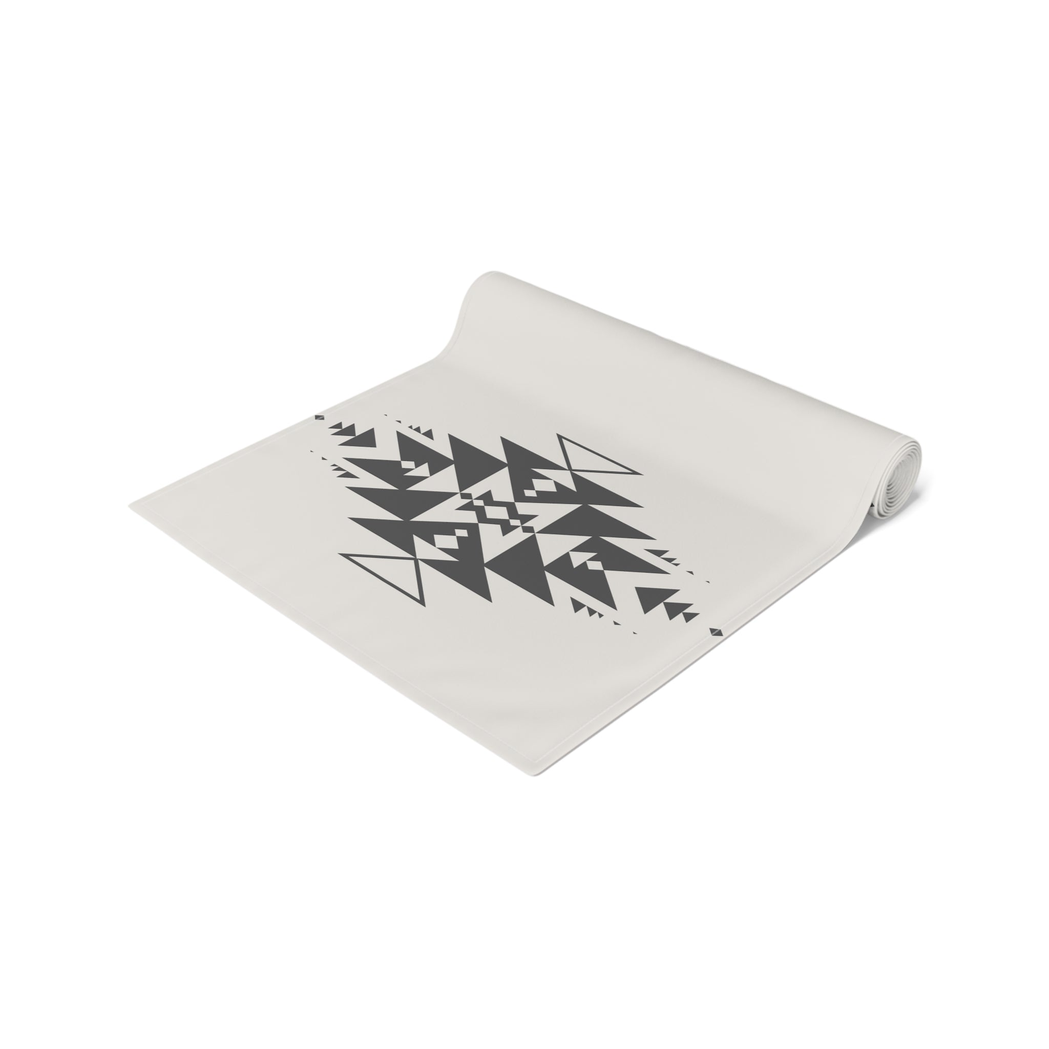 Southwestern Table Runner - Beige & Dark Gray Striped Table Decor for Dining Room, Kitchen, or Wedding - Available in 2 Sizes (12x72 & 16x108 Inches) - Perfect for Rustic, Farmhouse, or Boho Home Decor