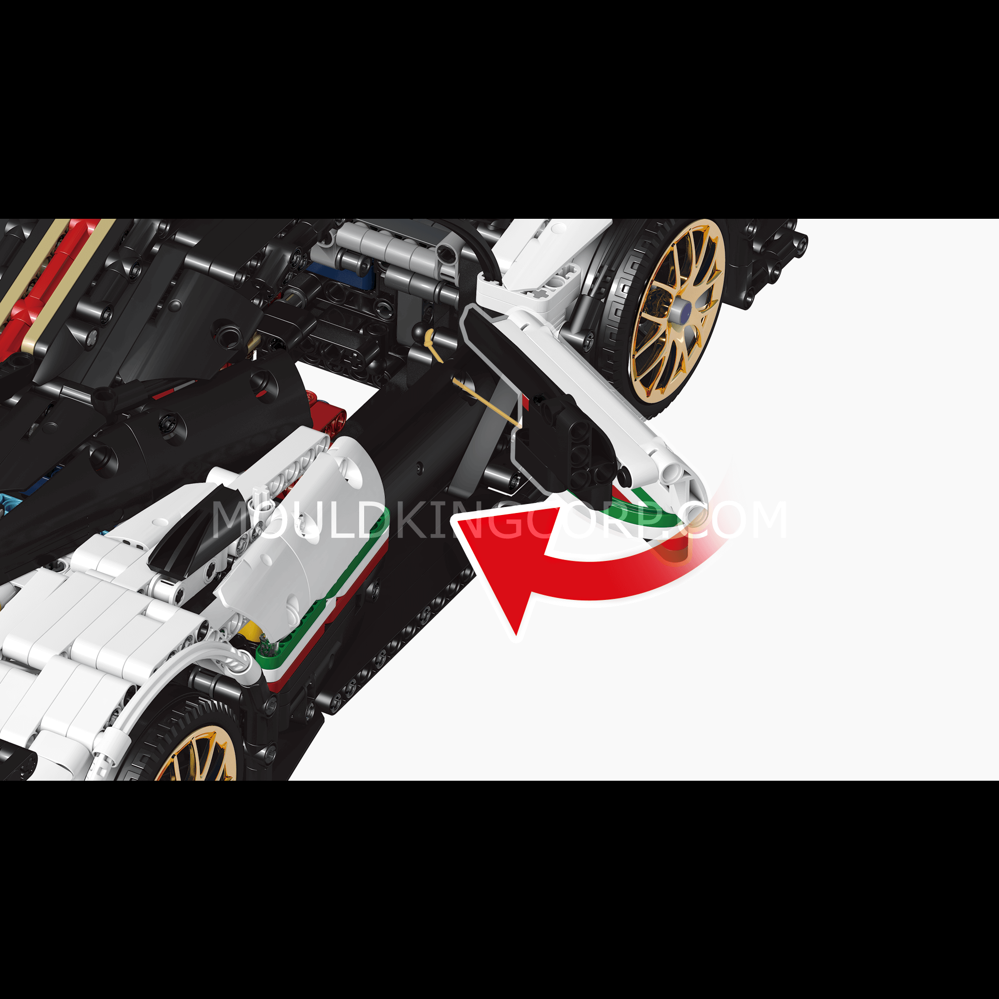 Mould King 13060 Zonda R Remote Control Car Building Kit - 2,299 PCS High-Quality Bricks for Adults & Teens | Perfect for Collectors, DIY Enthusiasts & RC Car Lovers