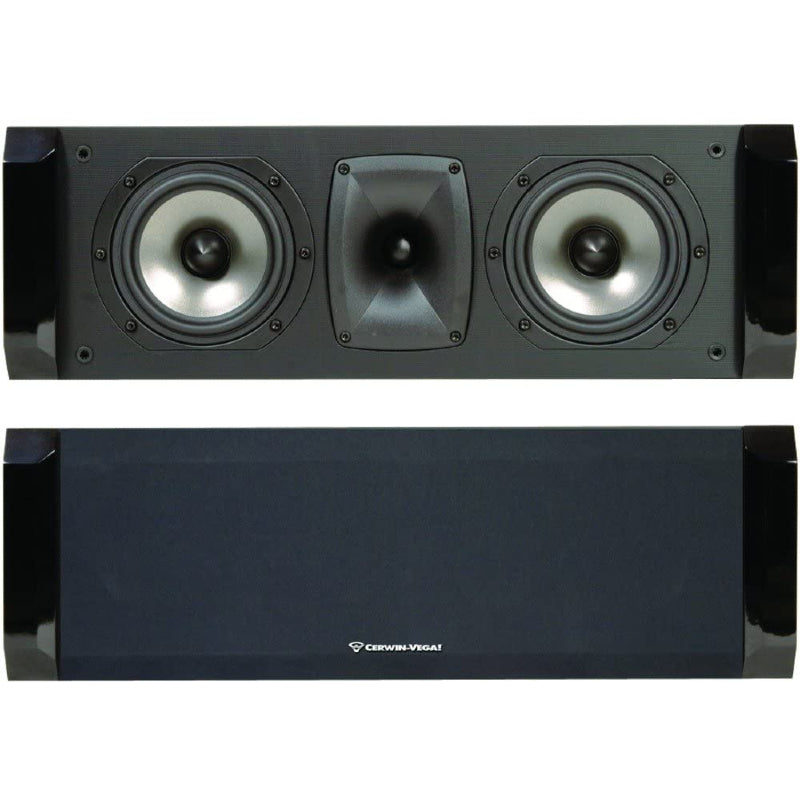 Cerwin Vega CMX-25C 5-Inch 2-Way Center Channel Speaker - High-Quality Home Theater Audio for Movies, Music & Gaming