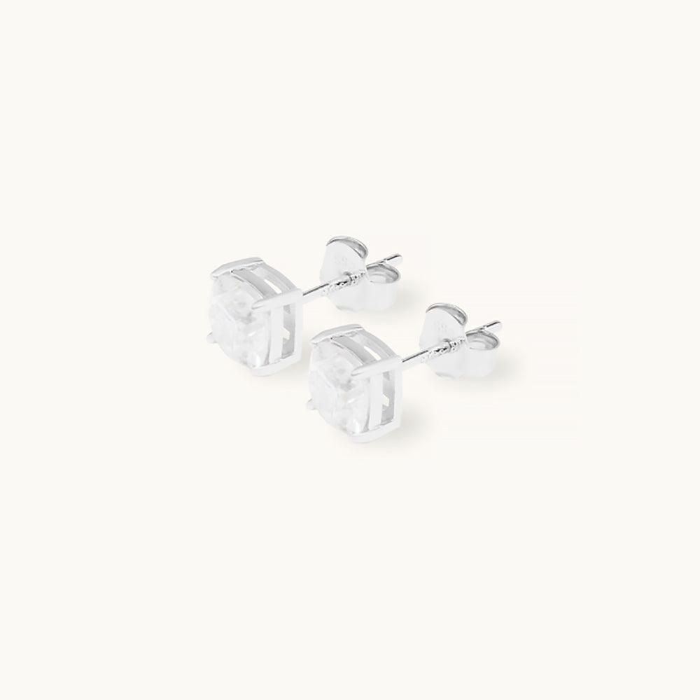 Premium Moissanite Stud Earrings - Classic Cushion Cut for Women | Hypoallergenic & Durable | Perfect for Weddings, Anniversaries & Everyday Elegance