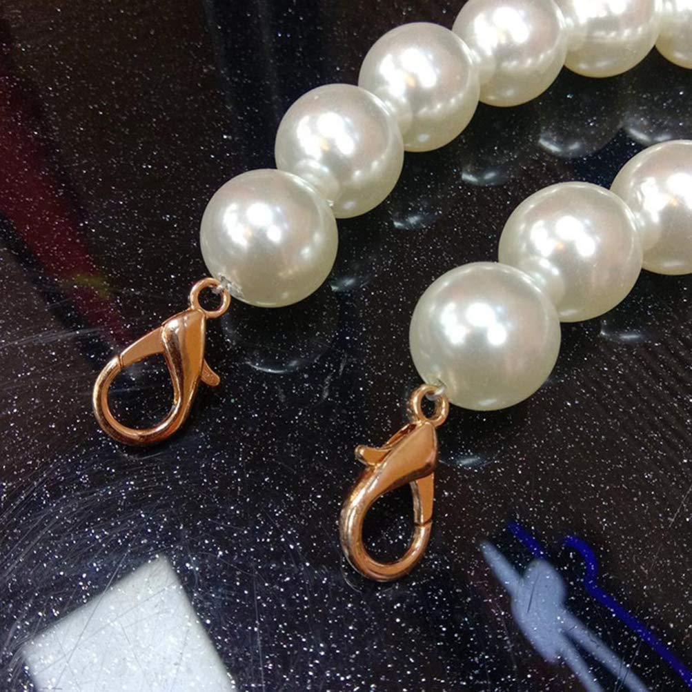 Elegant Imitation Pearl Bag Strap - 12