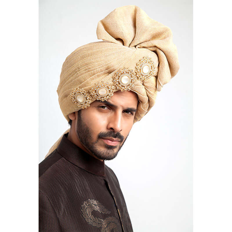 Elegant Chocolate Brown Brocade Sherwani for Men - Perfect for Weddings, Festivals & Special Occasions