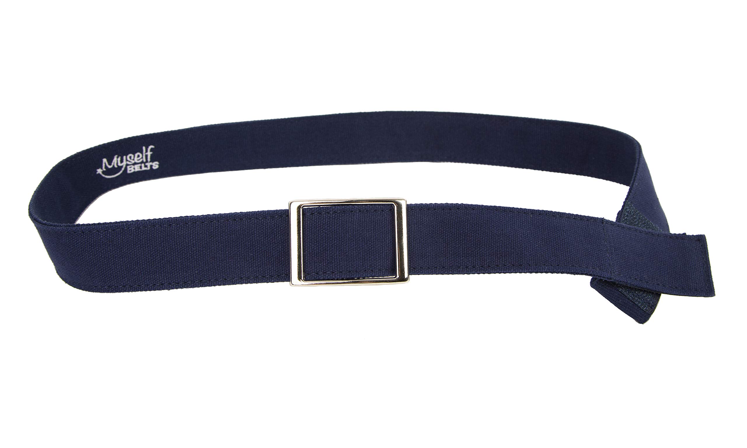 Stylish Unisex Velcro Belt with Faux Buckle for Adults - Perfect for Casual Wear, Work & Travel