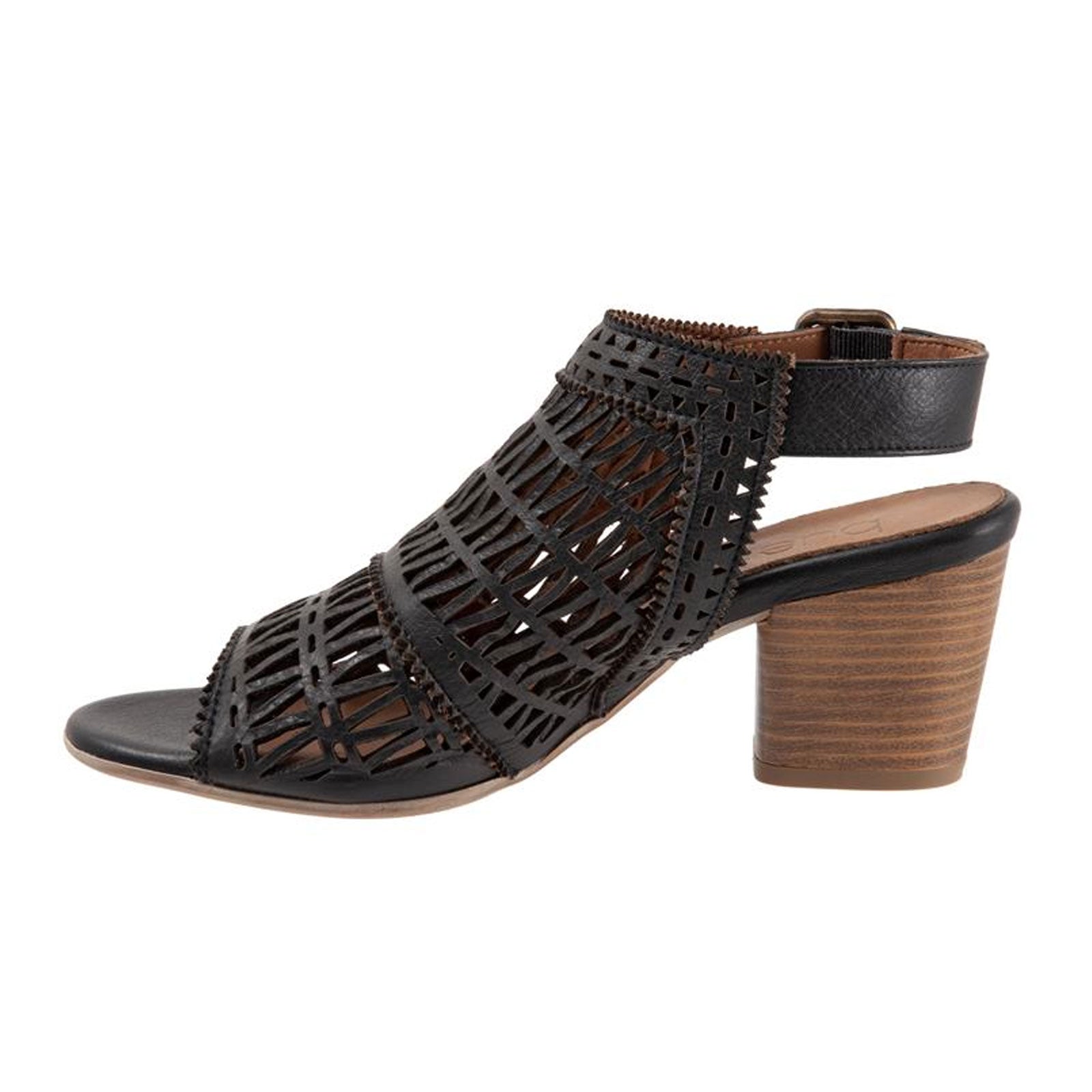 Bueno Candice Women's Black Heeled Sandals - Comfortable High Heels for Parties, Weddings & Evening Events
