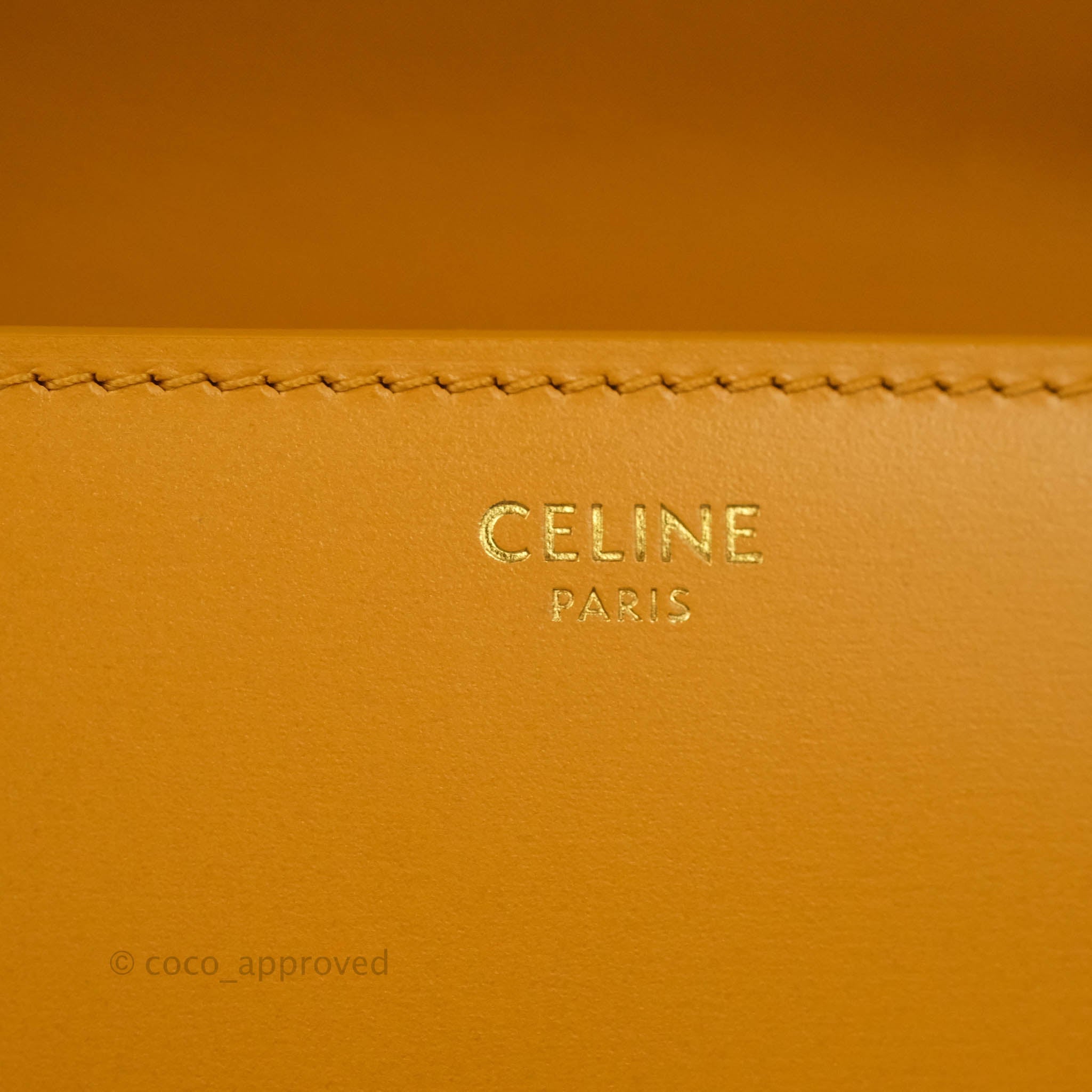 Celine Teen Classic Box Flap Bag in Sesame Calfskin Leather - Luxury Crossbody Purse for Women, Perfect for Work, Date Night & Everyday Use