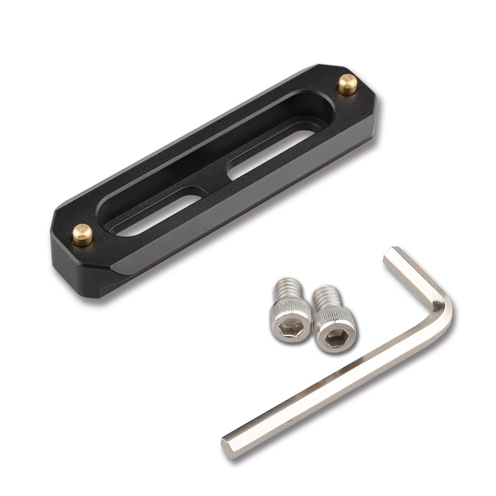 CAMVATE Quick Release NATO Rail with 15mm Rod Clamp & Cold Shoe Mount - Perfect for DSLR, Mirrorless Camera Rig Setup & Video Accessories