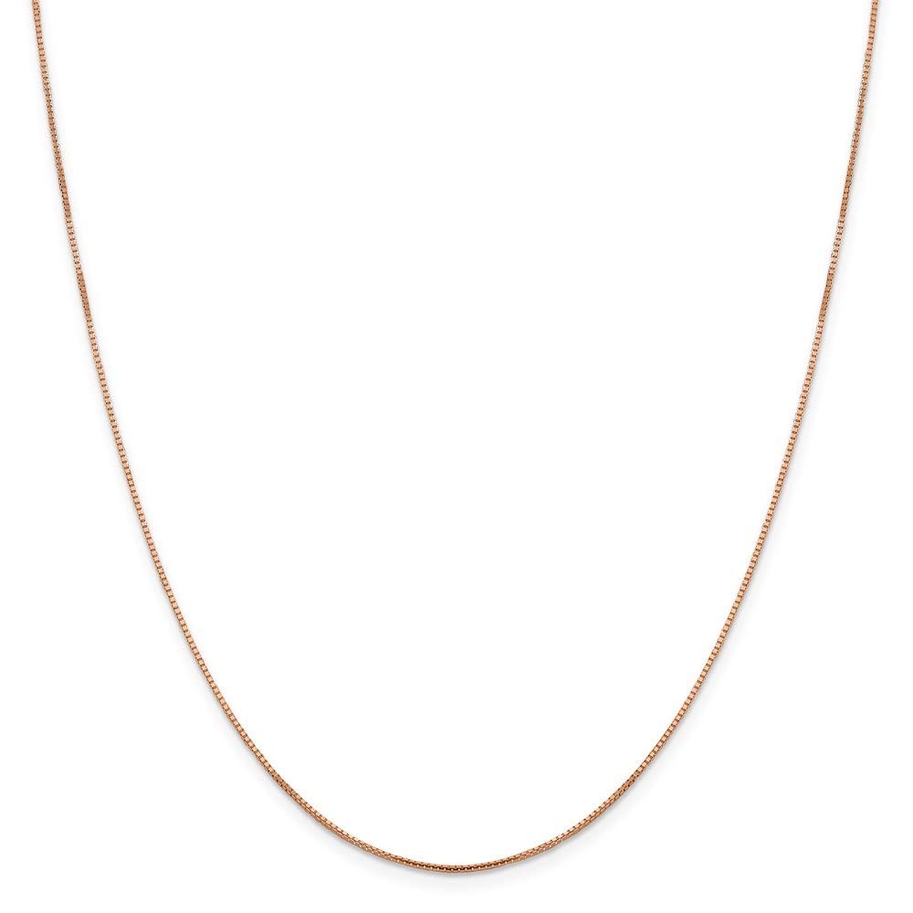 14K Gold October Birthstone Sparkle Box Chain Necklace for Women - Rose Gold & White Gold Options - 16