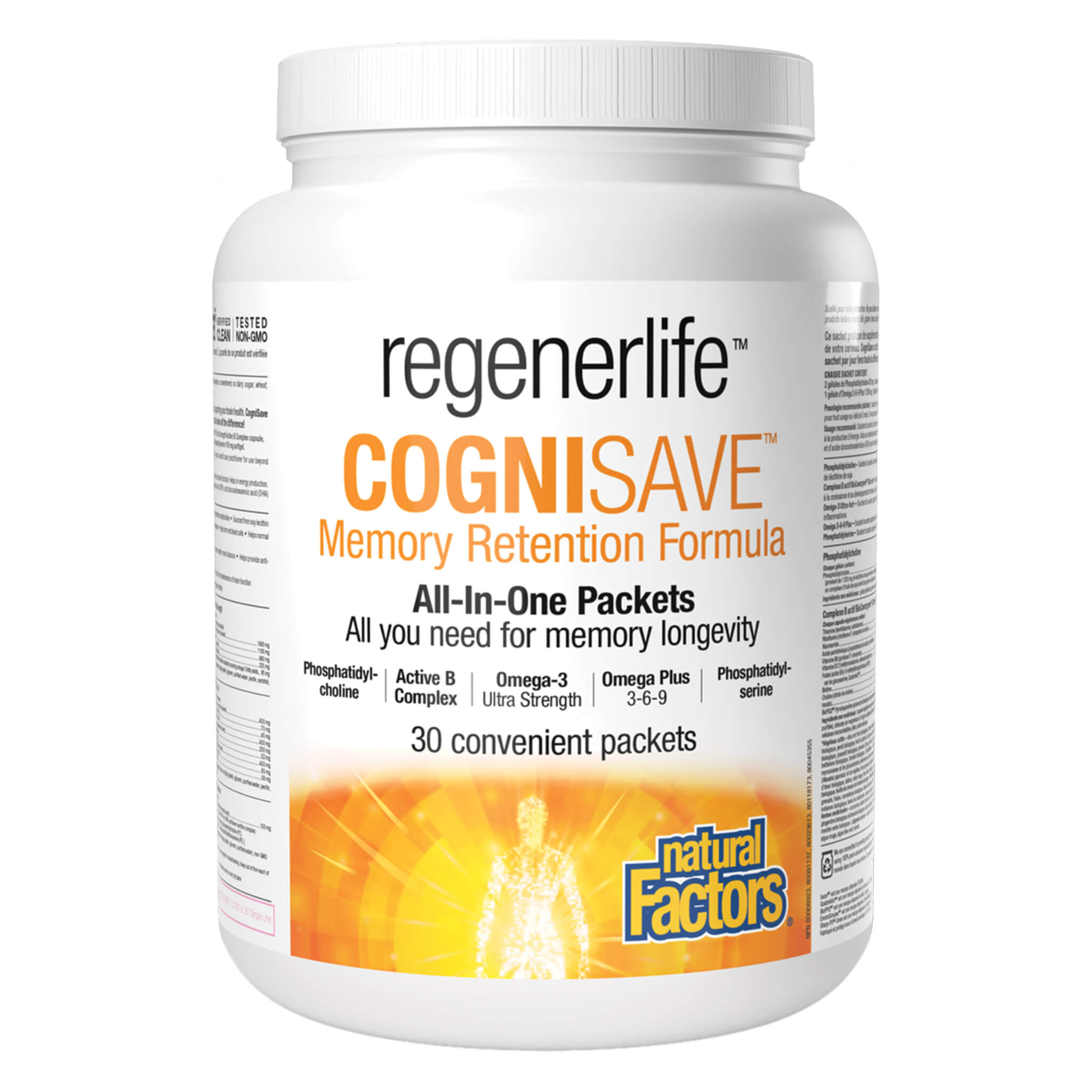 RegenerLife CogniSave - Premium Brain Health Supplement for Memory & Focus - Natural Nootropic for Enhanced Cognitive Function - Ideal for Students, Professionals & Seniors