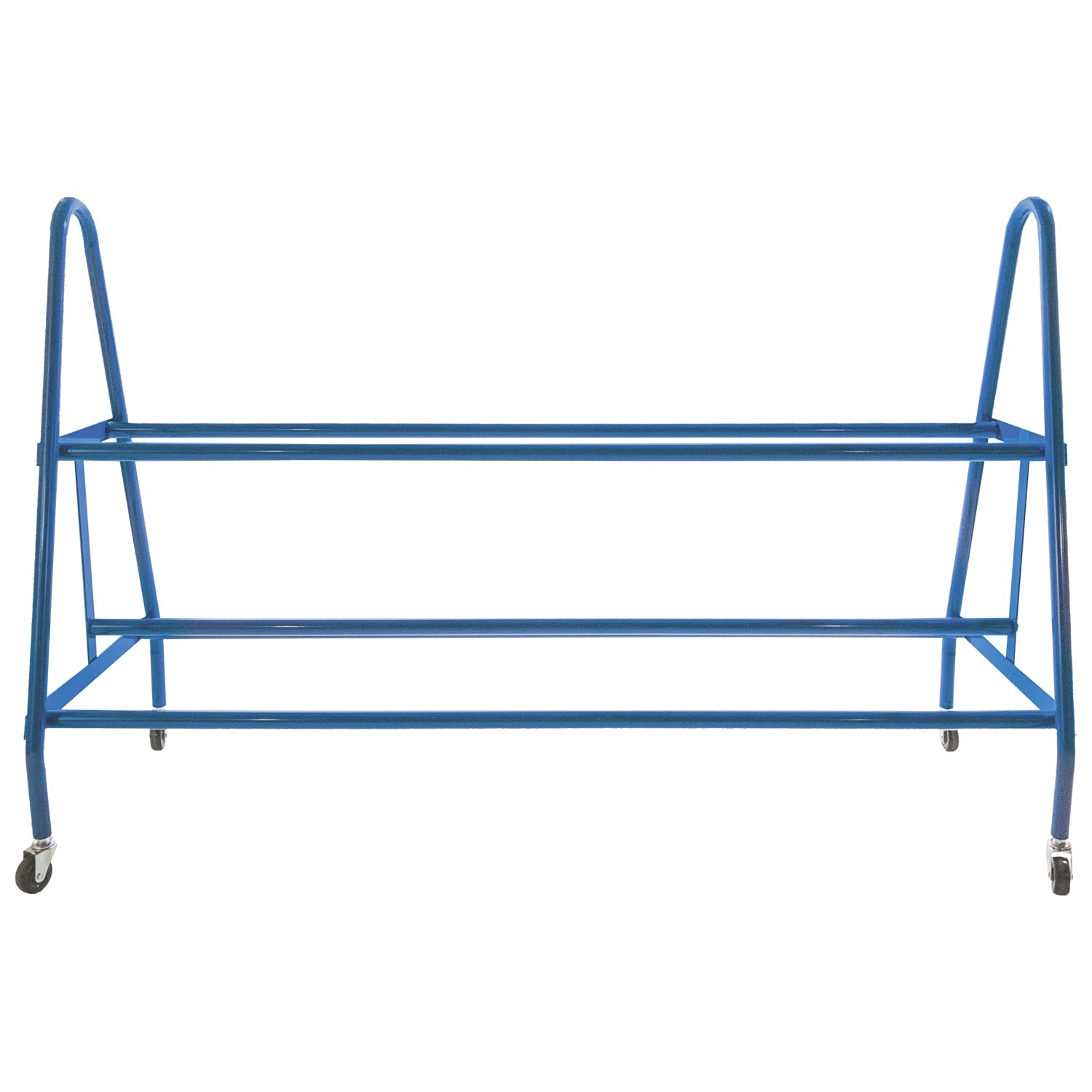 Champion Sports Steel Frame Rolling Basketball Storage Cart - Durable & Portable Sports Equipment Organizer for Gym, Home, or School Use