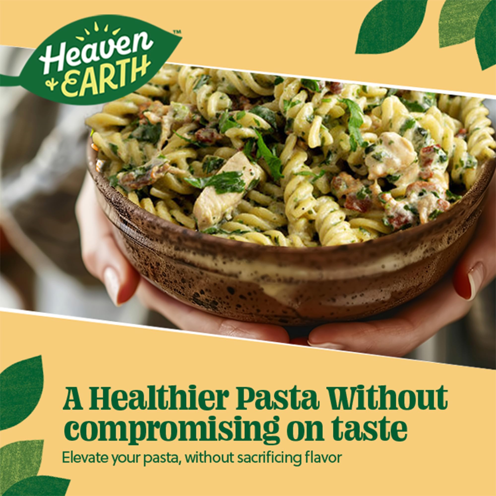 Heaven & Earth Brown Rice Pasta - Gluten Free Rotini, 12oz (6 Pack) | Whole Grain Pasta | Vegan & Non-GMO | Perfect for Pasta Salads, Mac & Cheese, and Healthy Family Dinners