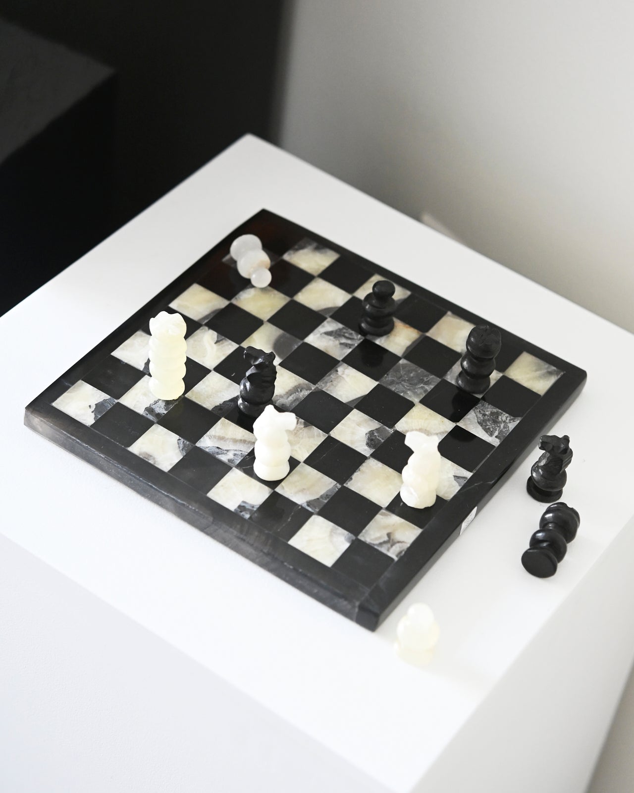 Premium Onyx & Marble Chess Set - Handcrafted Luxury Board Game for Adults & Collectors - Perfect for Home Decor, Gifts, and Strategy Game Lovers