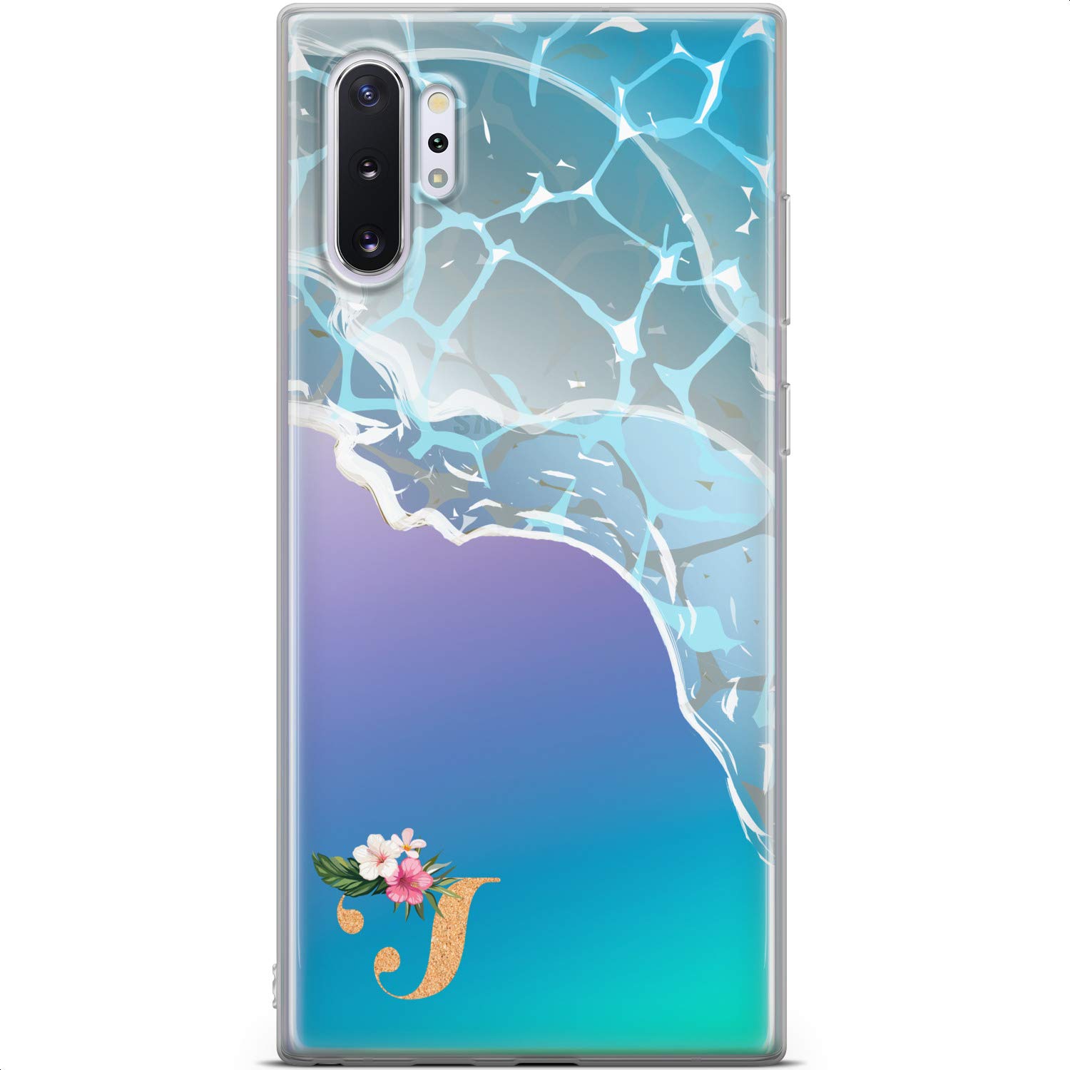 Samsung Galaxy S24 S23 Ultra S22 S21 S20 S10 Phone Case - Slim Lightweight TPU Silicone Cover with Blue Light Protection & Ocean Wave Design | Perfect for Women, Summer Beach Days, Travel & Everyday Protection