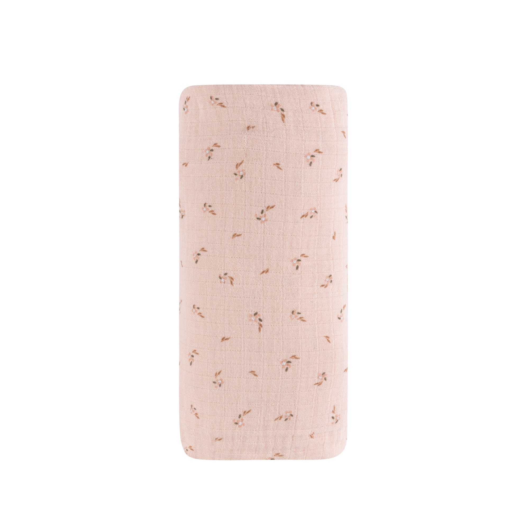 Ely's & Co Floral Printed Pink Muslin Swaddle Blanket - Soft & Breathable for Baby Swaddling, Nursing, and Stroller Cover