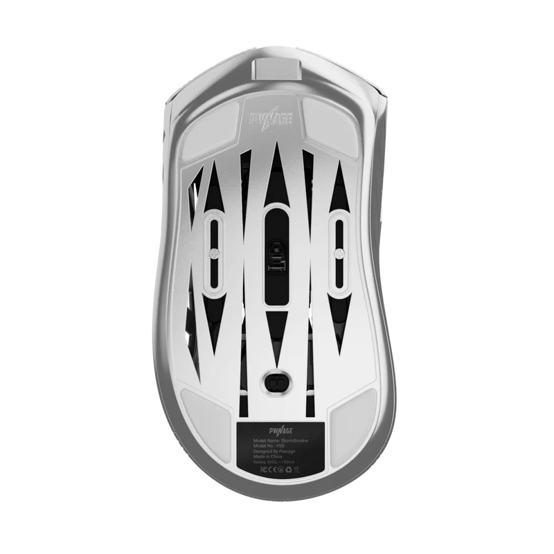 Pwnage StormBreaker Magnesium Wireless Gaming Mouse - Platinum Edition | Ultra-Lightweight Ergonomic Design for PC & Mac | Perfect for FPS, MOBA & Esports Gaming