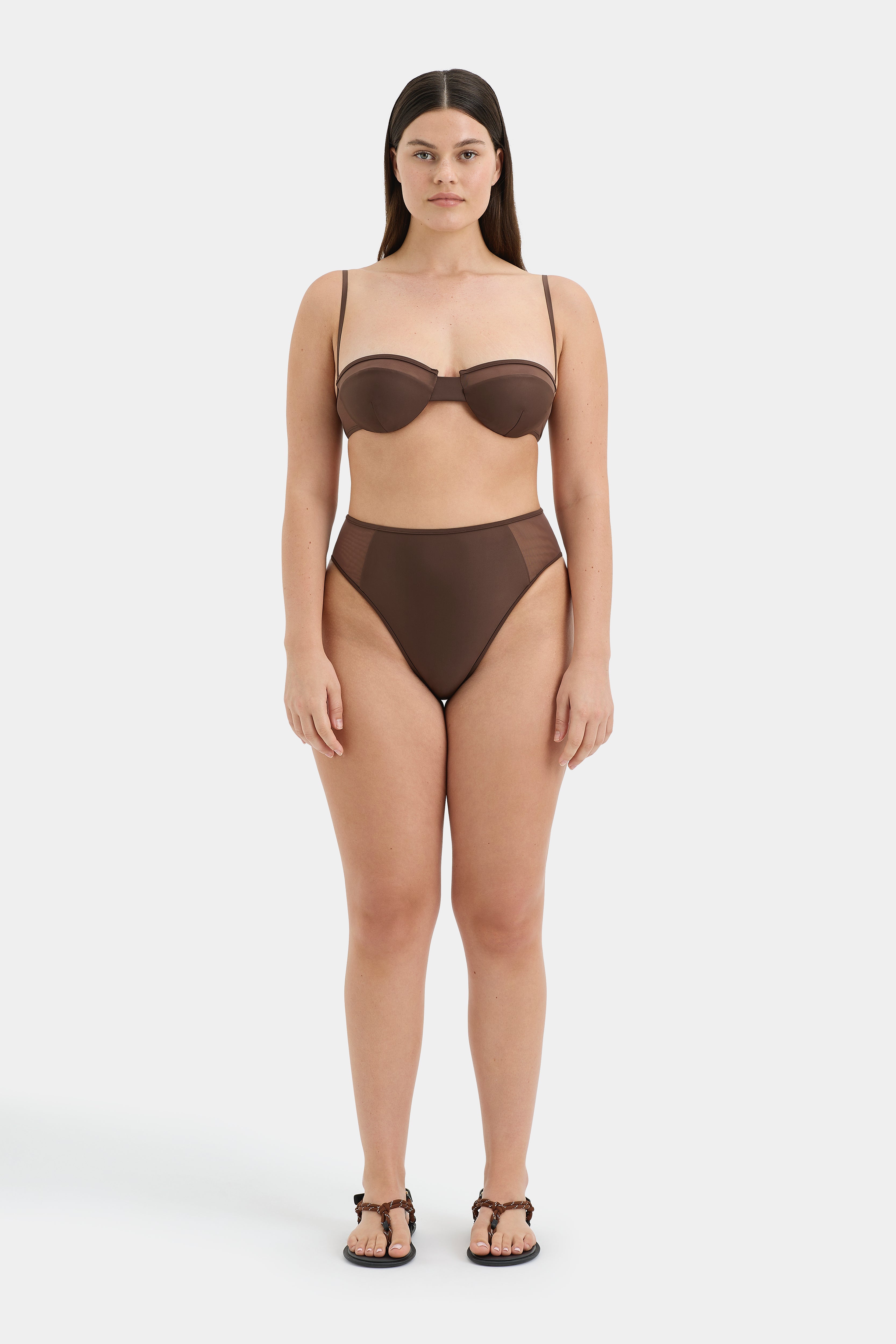 Dunes Splice High Cut Brief - Women's Sexy Lingerie for Date Night & Boudoir Photography | Comfortable & Stylish Underwear