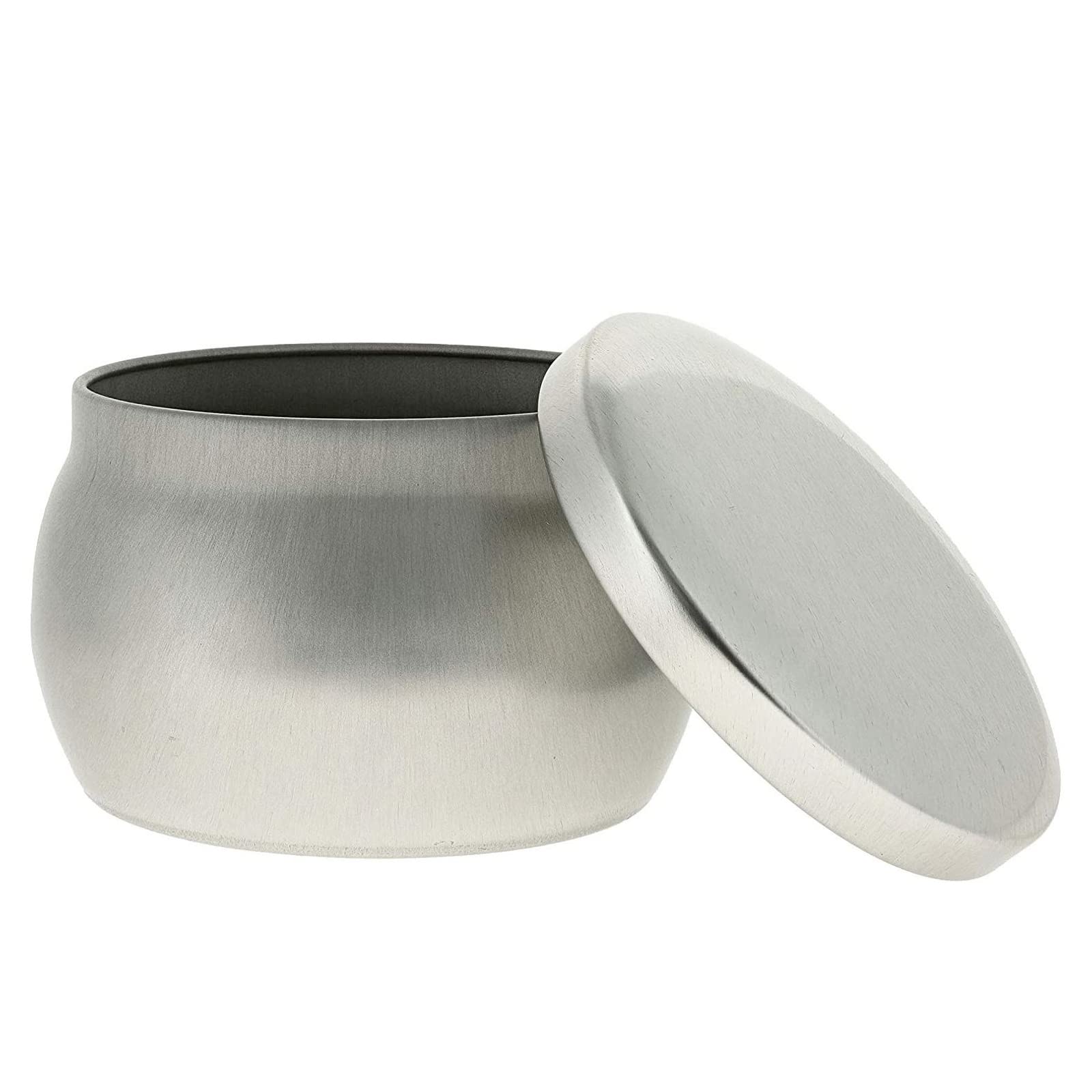 Bright Creations 24 Pack 4 oz Small Candle Tins with Lids - Round Metal Containers for DIY Candle Making, Wax Melts, Soap & Crafts (Silver, 3 x 2 Inch) - Perfect for Home Decor, Wedding Favors, Gift Packaging & Aromatherapy