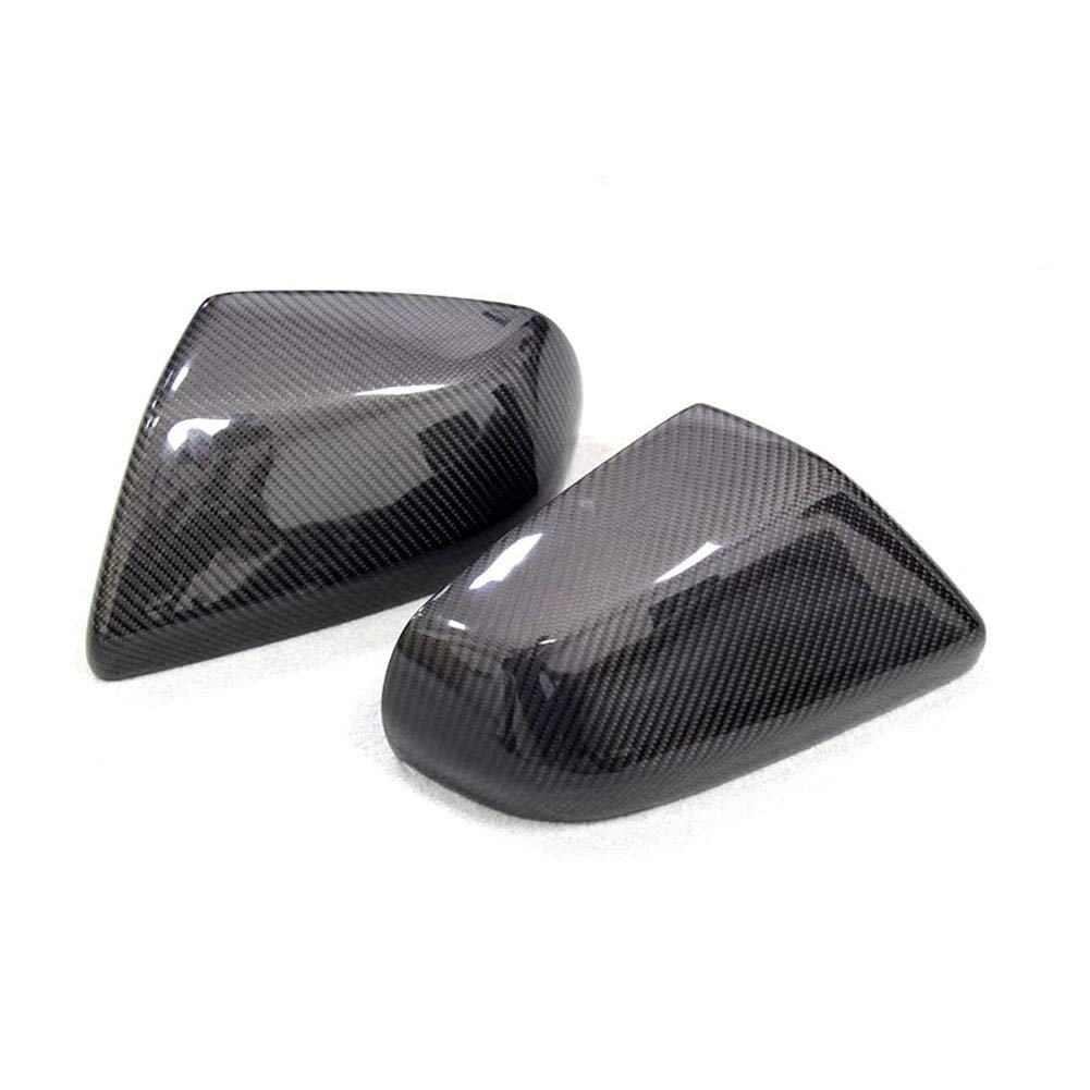 Carbon Fiber Mirror Cover Trim for Cadillac ATS 2014-2018 - Real Carbon Fiber Side View Mirror Caps - Upgrade Your Car's Exterior Style
