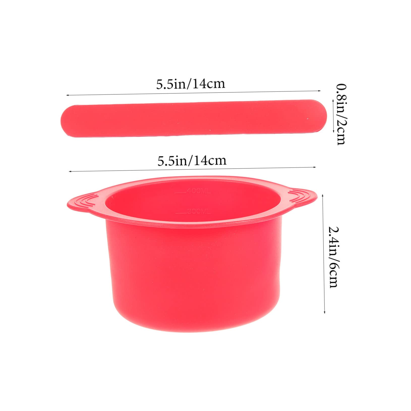 FOMIYES 2-Pack Reusable Silicone Wax Melting Bowls for Wax Warmers - Heat-Resistant Mixing Bowls for DIY Hair Dye, Mask Mixing & Wax Melting - Includes Scraper for Easy Use at Home or Salon