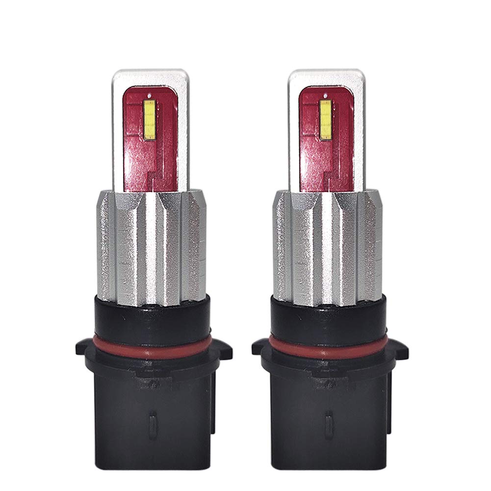 Ruiandsion 2-Pack P13W LED Fog Light Bulbs 6000K White - Super Bright 1860 Lumens, 2SMD Chipsets, 10-30V - Direct Replacement for Fog Lights & DRL (12277, SH23W) - Perfect for Night Driving, Off-Roading & Enhanced Visibility in Rain/Fog