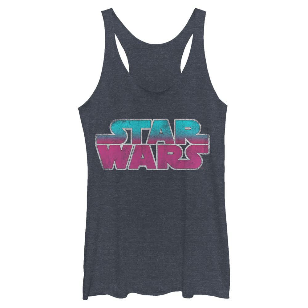 STAR WARS Logo Women's Racerback Tank Top - Lightweight Workout & Casual Wear for Fans | Perfect for Gym, Cosplay & Everyday Fashion