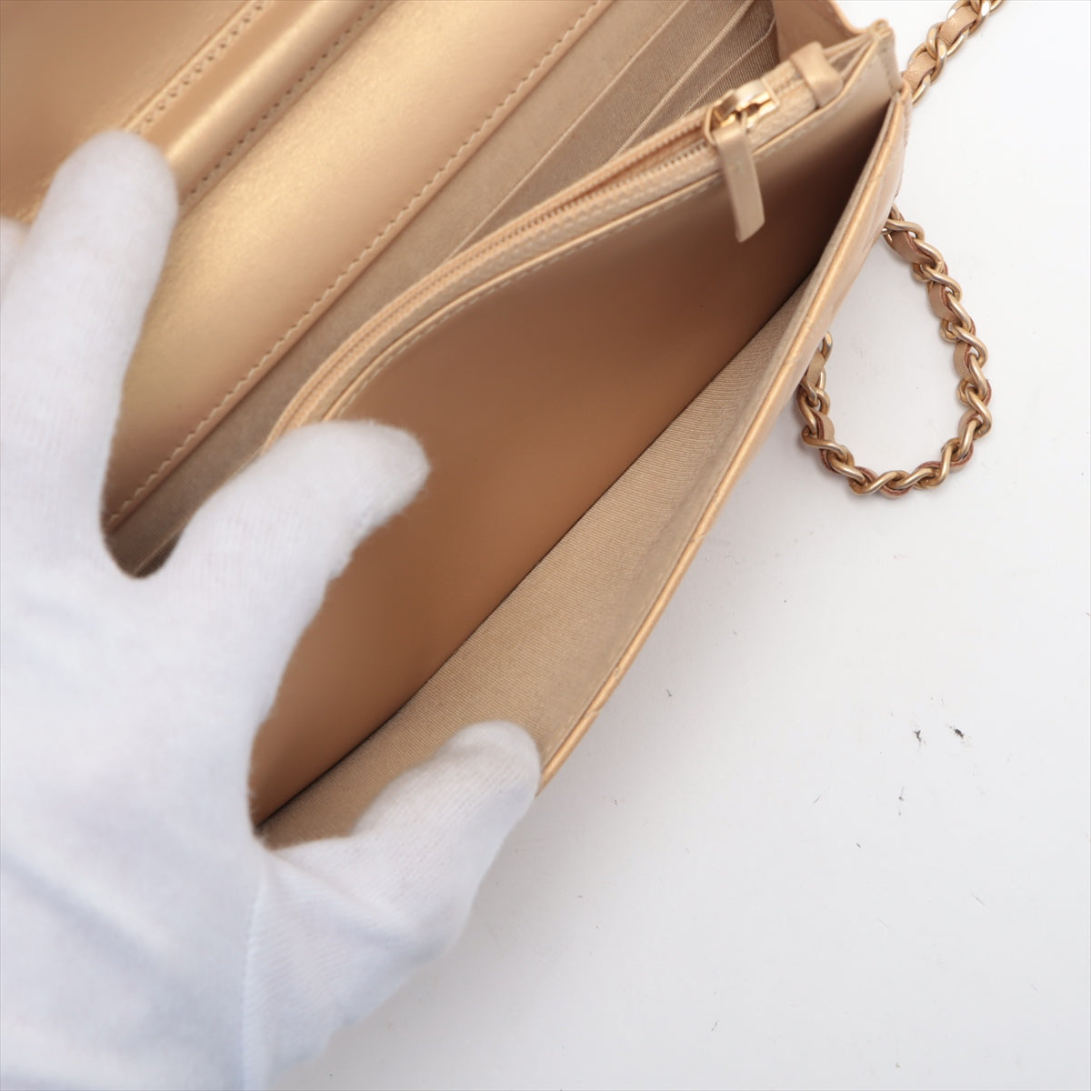 Chanel Multicolor CC Logo Matelasse Lambskin Chain Shoulder Bag in Gold - Luxury Designer Handbag for Women | Perfect for Parties, Date Nights & Special Occasions