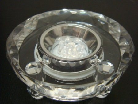 13 LED Crystal Light Stand with AC Adapter - Illuminate Laser Crystals for Home Decor