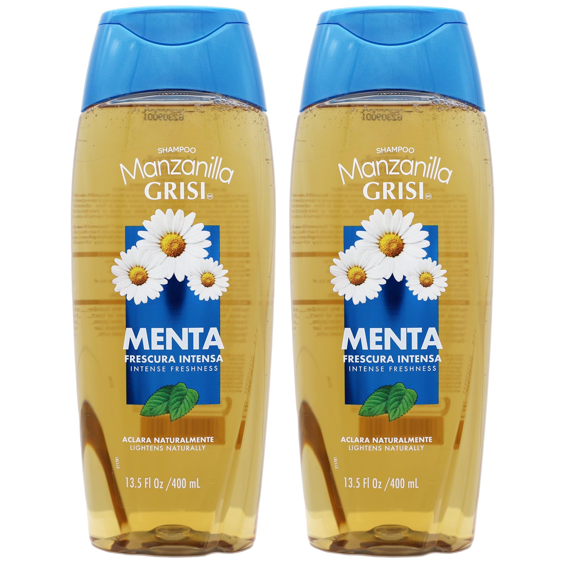 Grisi Manzanilla-Menta Shampoo 400ml (2-Pack) - Chamomile & Mint Hair Care for Dry Scalp - Perfect for Daily Use & Salon-Quality Results at Home