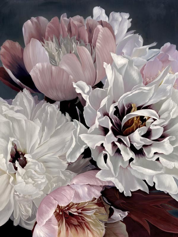 Fleur Canvas Art Print - Handmade Floral Wall Decor for Living Room, Bedroom & Office - Perfect for Home & Office Decoration