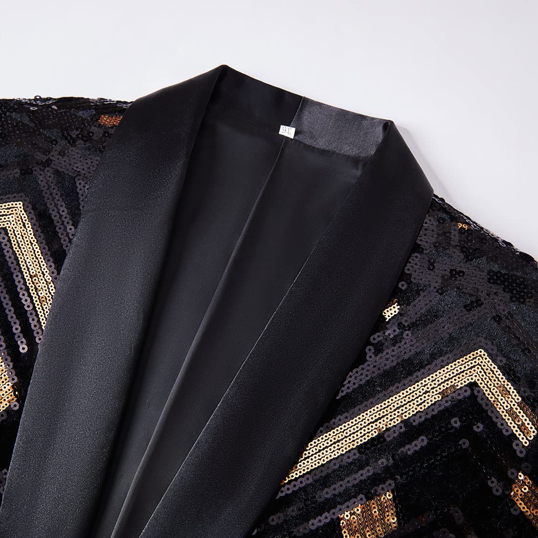 Stylish Men's Sequin Blazer with Colorful Patterns - Perfect for Parties, Weddings & Special Occasions