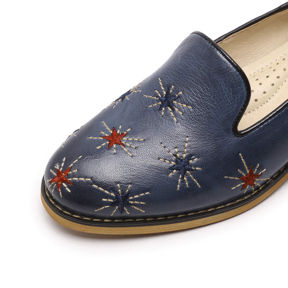 Women's Leather Penny Loafers Slip-On Flats - Comfortable Office & Casual Shoes for Ladies | Perfect for Work, Travel & Everyday Wear