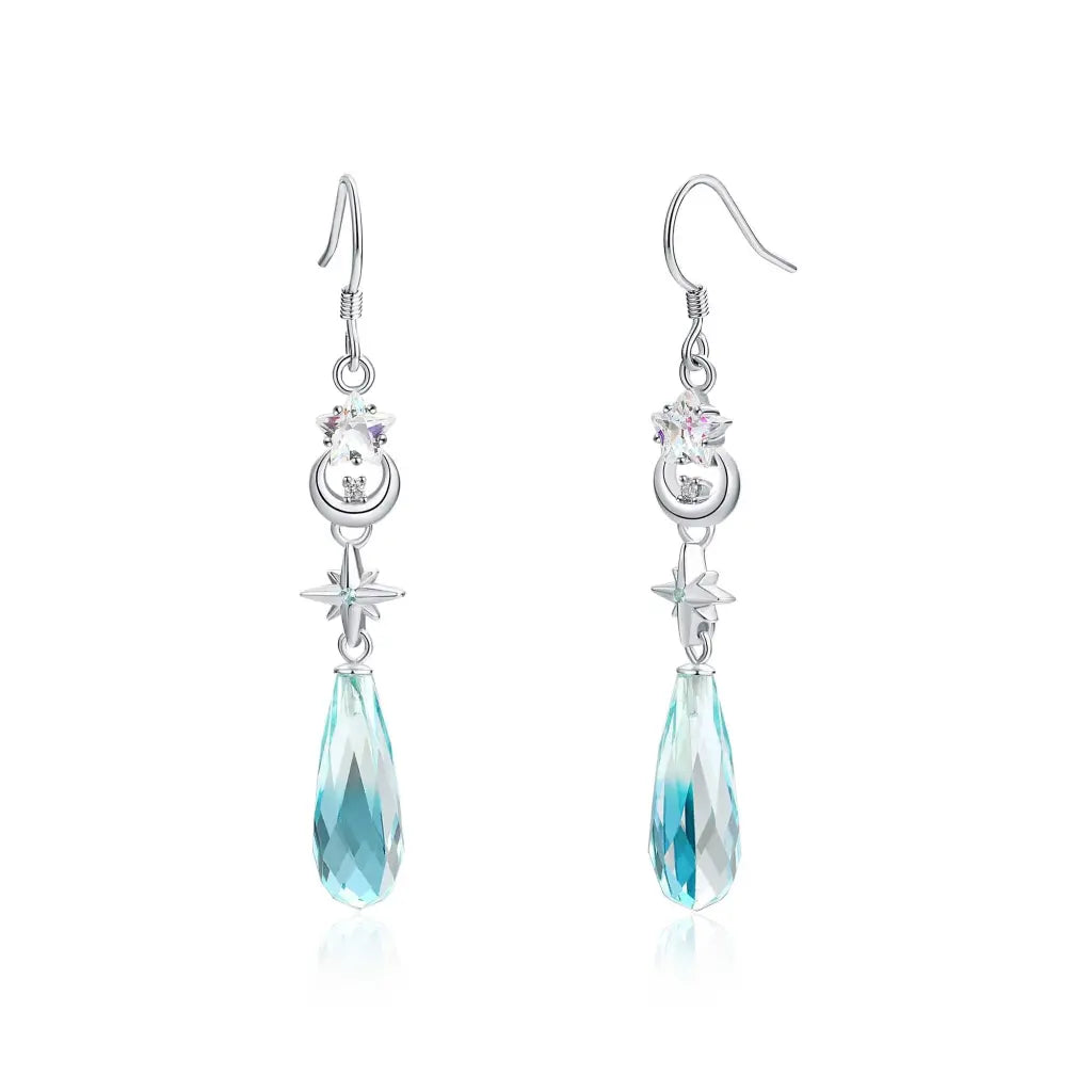 Skylar Crystal Drop Earrings for Women - Elegant Dangling Jewelry for Parties, Weddings & Evening Events | Hypoallergenic & Sparkling Gift Idea