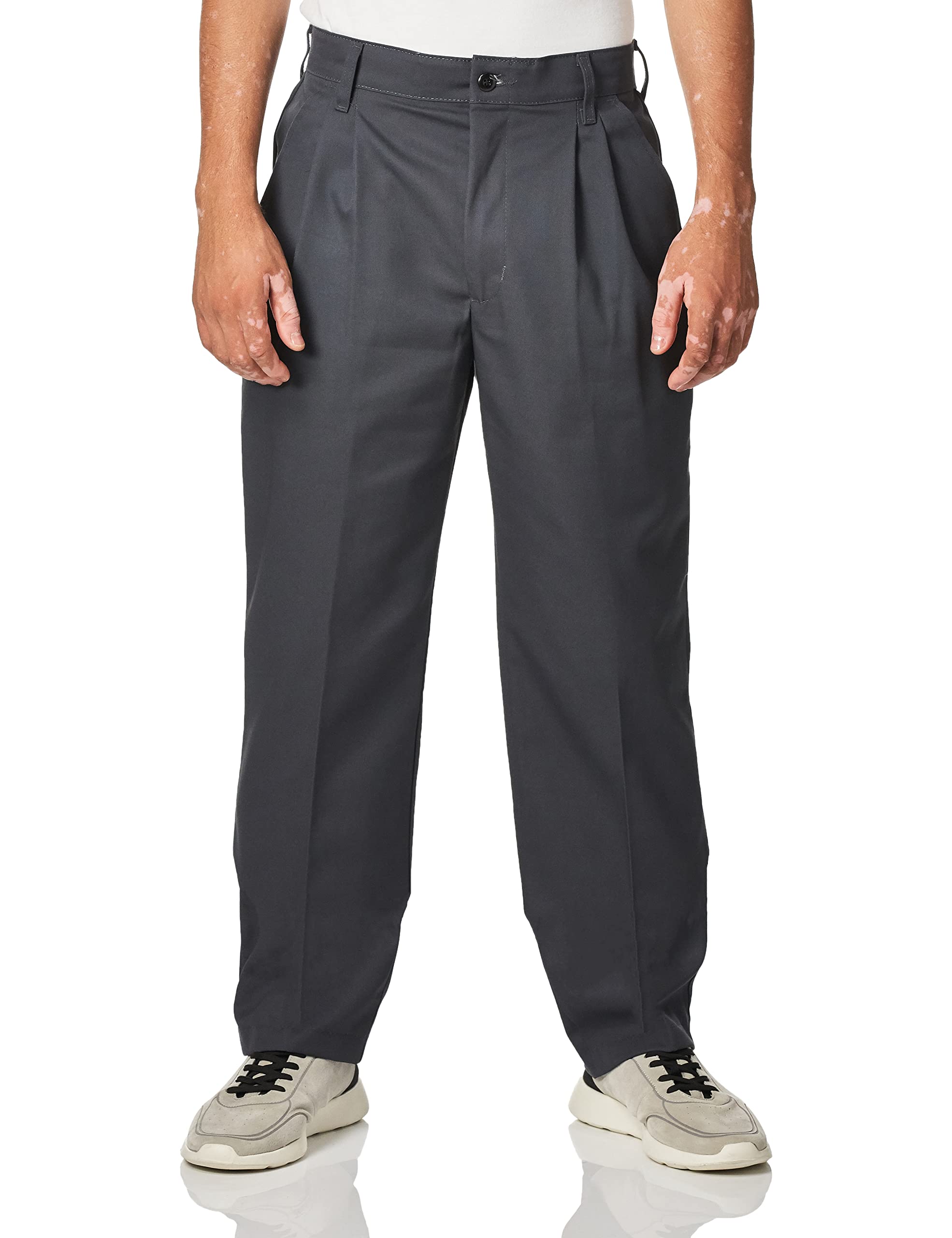 Red Kap Men's Pleated Work Pants - Durable & Comfortable Workwear for Construction, Warehouse & Industrial Jobs | Heavy Duty Twill Fabric with Reinforced Stitching