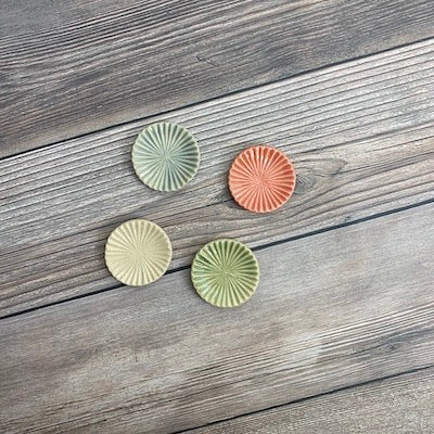 Premium Hana Akari Round Chopstick Rest - Elegant Japanese Tableware for Sushi, Ramen & Asian Dining - Perfect for Home, Restaurants & Gifts