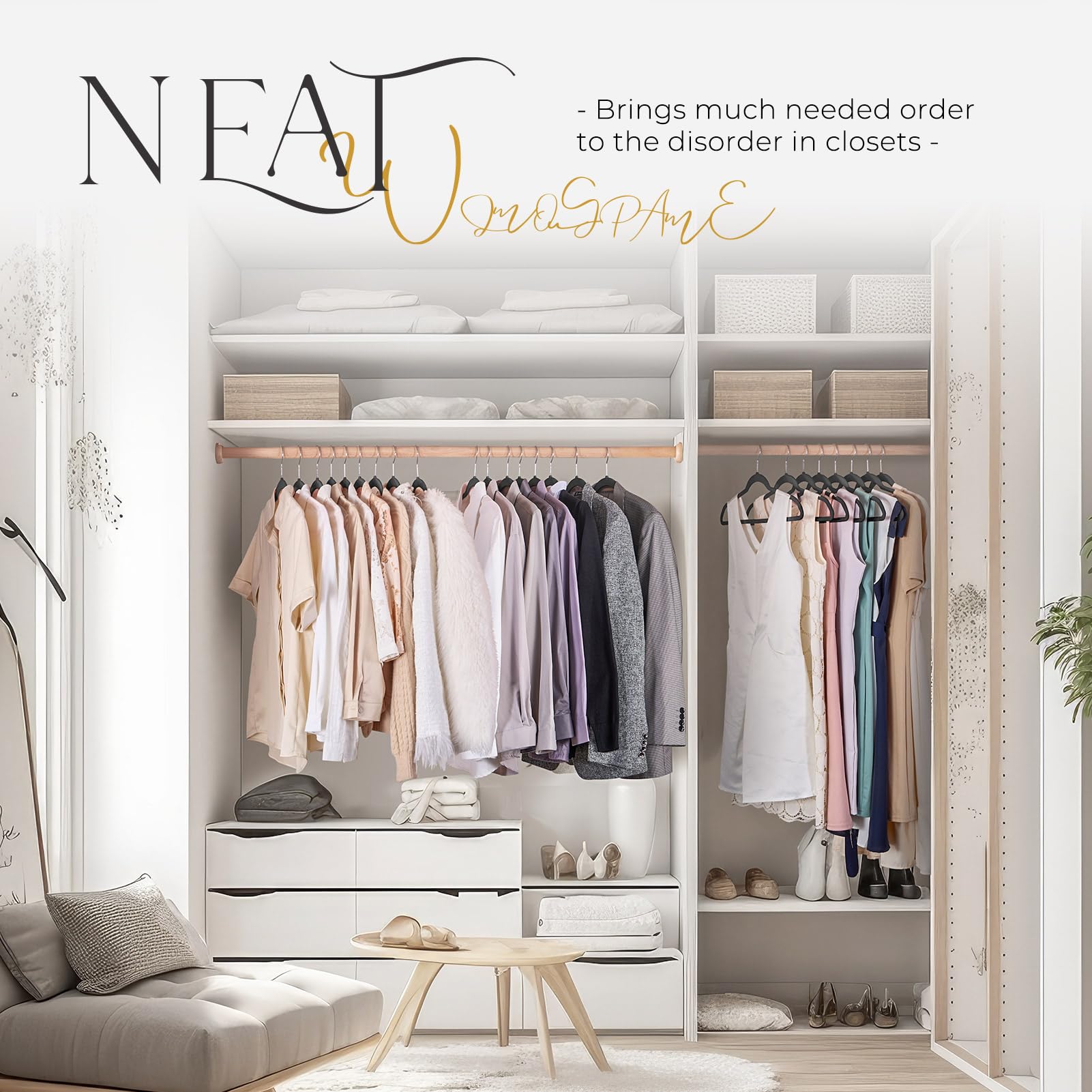 Premium Black Velvet Hangers 120 Pack - Non-Slip Felt Clothes Hangers with 360° Rotating Silver Hook for Coat, Suit & Wardrobe Organization - Space Saving Heavy Duty Hangers for Closet, Laundry & Travel Use