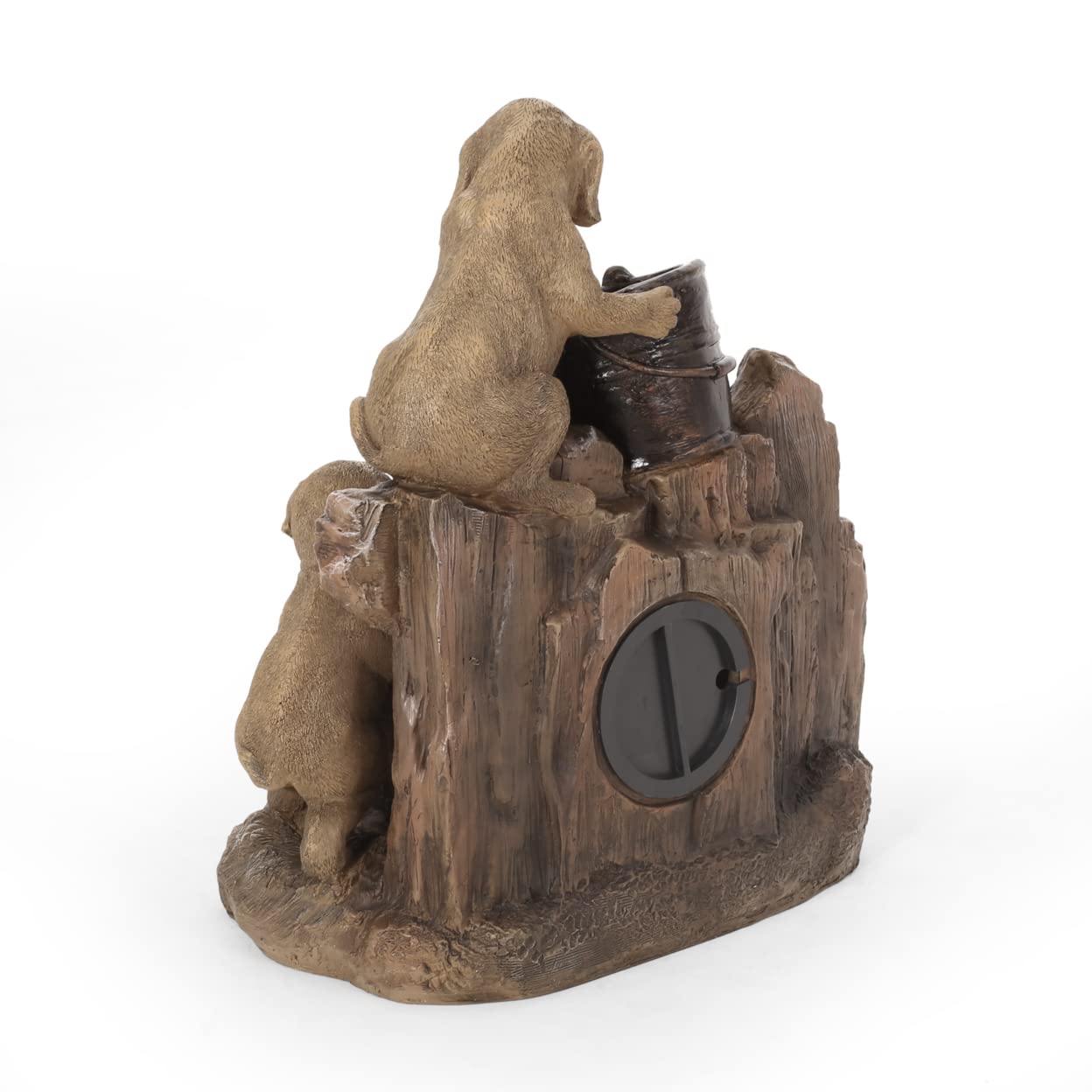 Christopher Knight Home Dimmock Outdoor Fountain - Light Brown Patio Water Feature for Garden, Yard & Backyard Decor | Relaxing Ambience for Outdoor Spaces