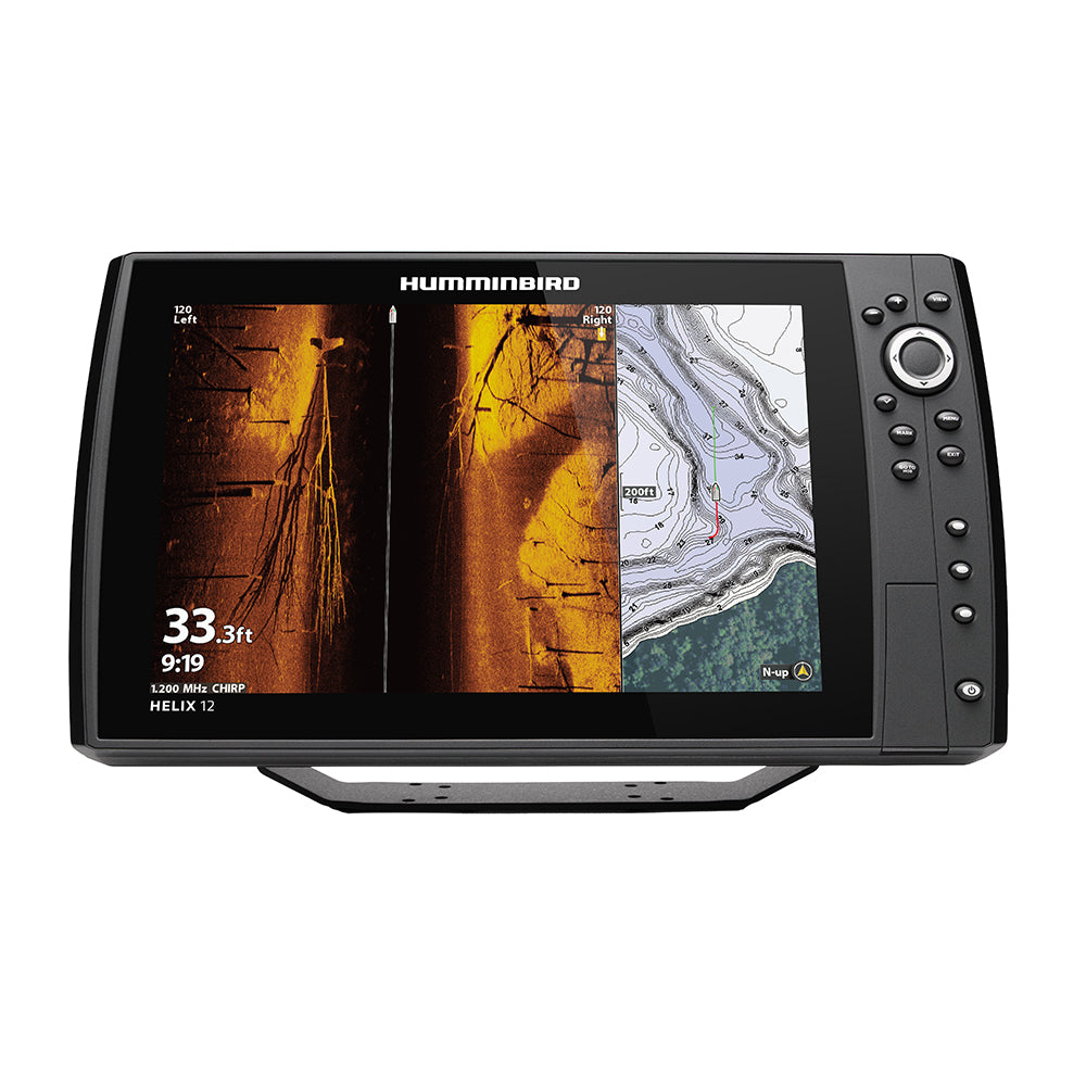 Humminbird HELIX 12 CHIRP MEGA SI+ GPS G4N Fish Finder - High-Resolution Sonar with Side Imaging & GPS Navigation for Professional Fishing - Perfect for Deep Water, Ice Fishing & Boat Angling
