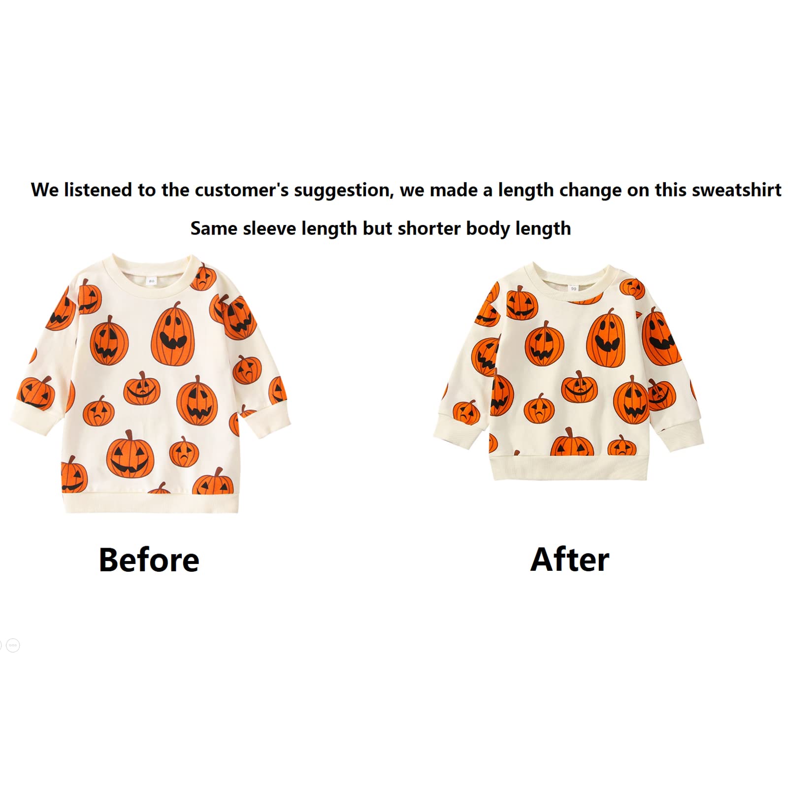 Adorable Halloween Pumpkin Sweatshirt & Bubble Romper Outfit for Toddler Boys & Girls - Cozy Fall Costume for Trick-or-Treating & Photo Shoots