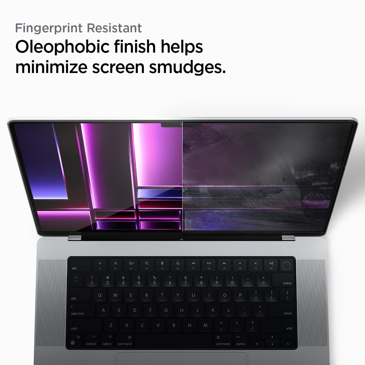 Spigen GlasTR Slim Tempered Glass Screen Protector for MacBook Pro 16 inch (M4 Pro/M4 Pro Max/M3/M2/M1 Series) - Anti-Scratch, Bubble-Free, HD Clarity for Work & Entertainment