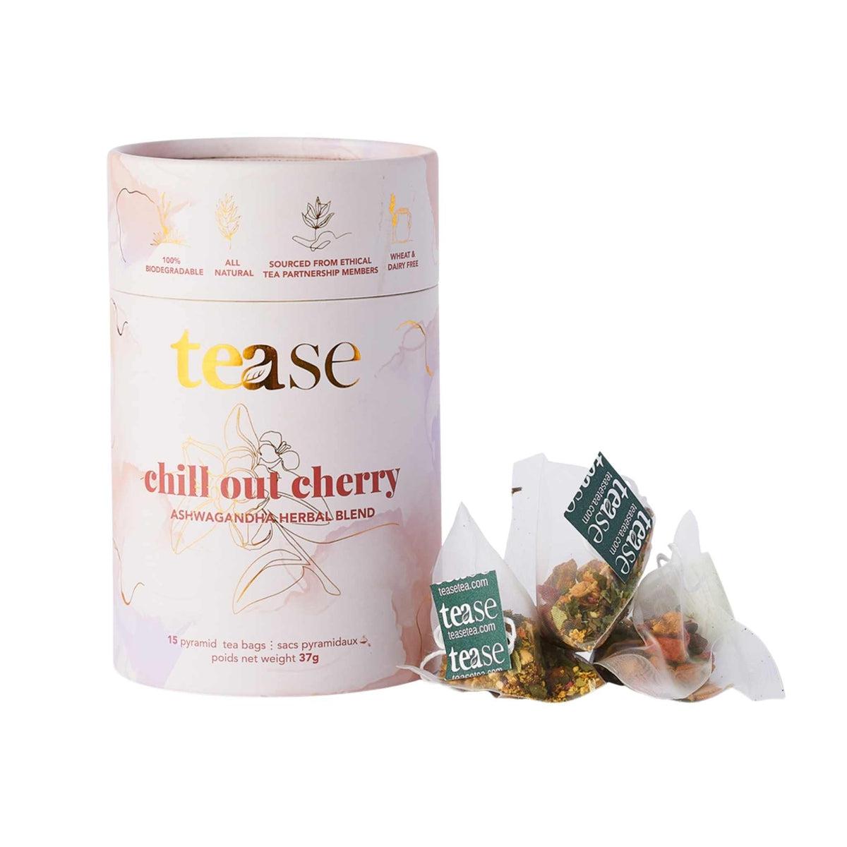 Chill Out Cherry - Natural Stress Relief & Relaxation Supplement for Better Sleep & Anxiety Relief - Perfect for Nighttime, Work Stress & Daily Calm