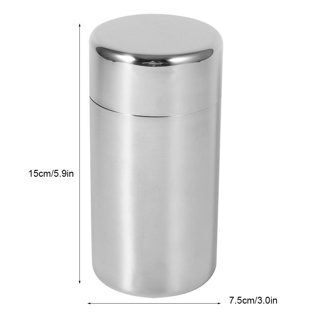 TOPINCN Airtight Stainless Steel Tea Canister - Food Storage Container for Kitchen, Loose Leaf Tea, Coffee, Sugar - 18oz Large Capacity - Perfect for Home, Office & Pantry Organization