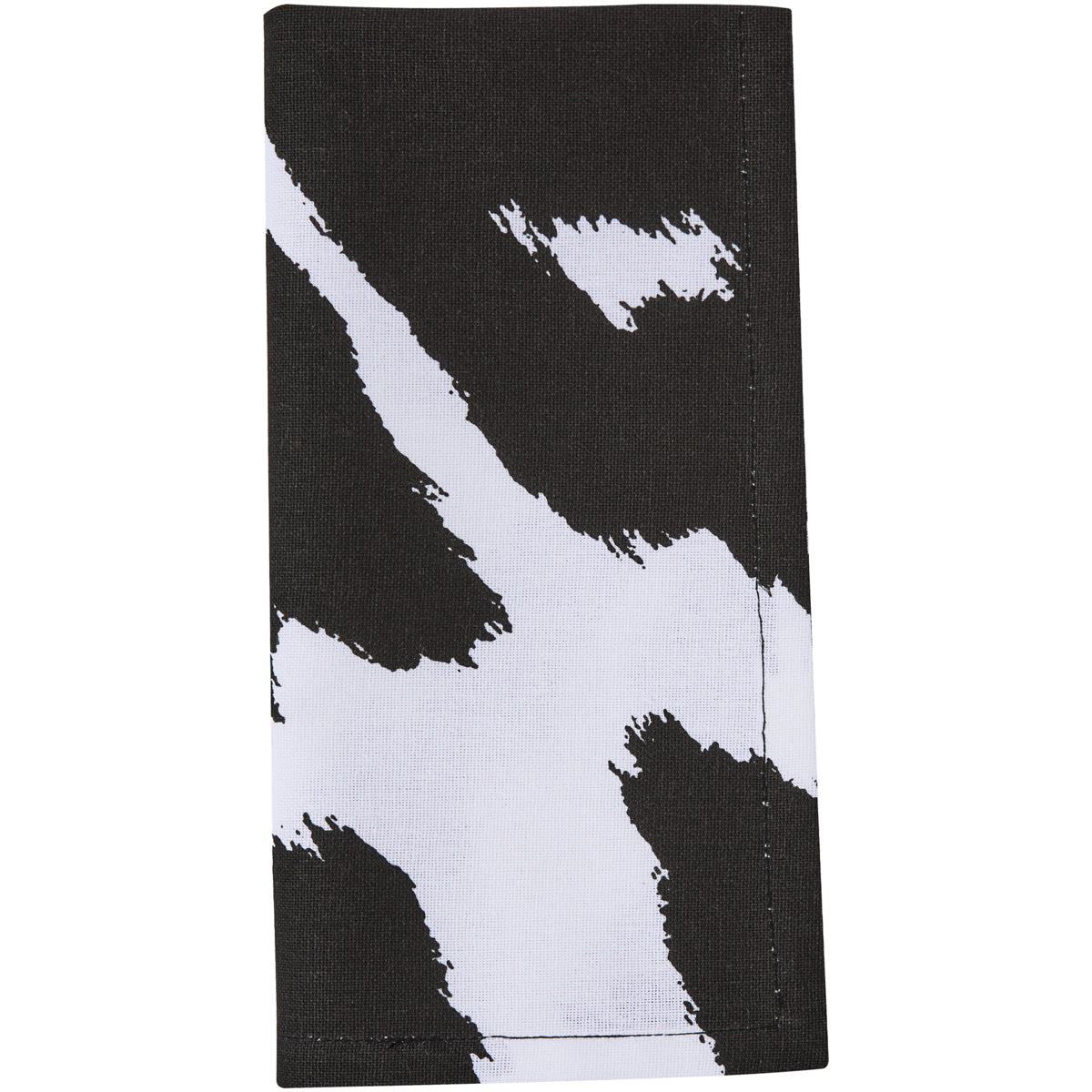 Premium Holstein Cowhide Napkins (Set of 4) - Soft & Durable Cotton Blend for Elegant Dining, Parties, and Home Decor
